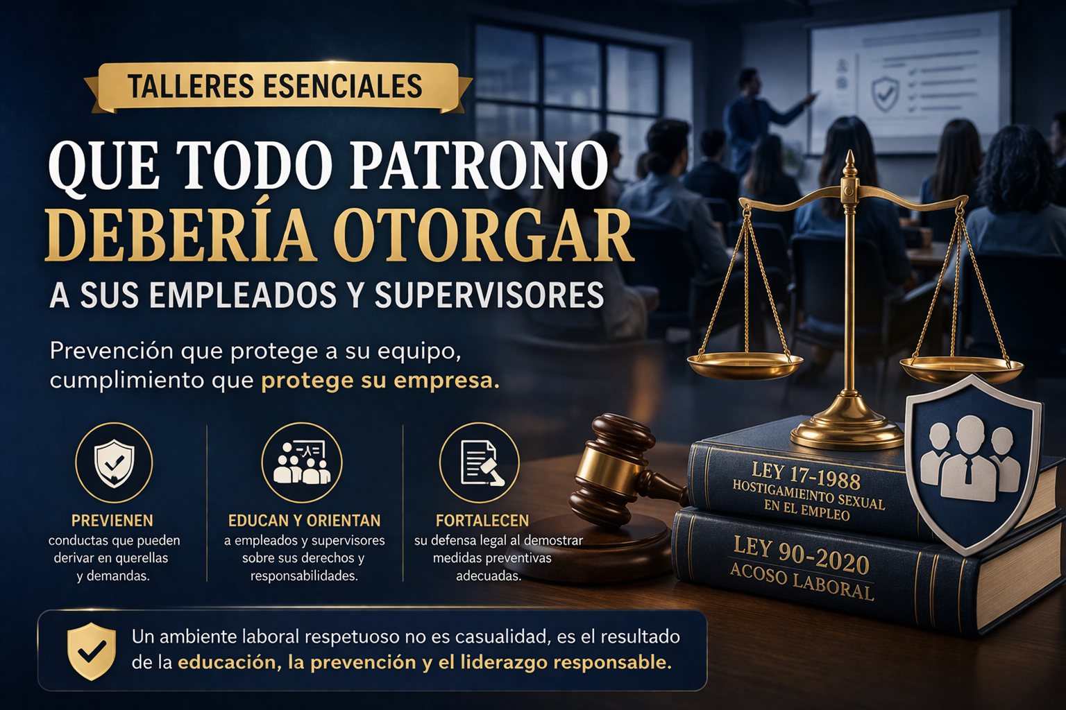 Hostigamiento sexual y acoso laboral: Talleres que los patronos deberían ofrecer a sus empleados y supervisores