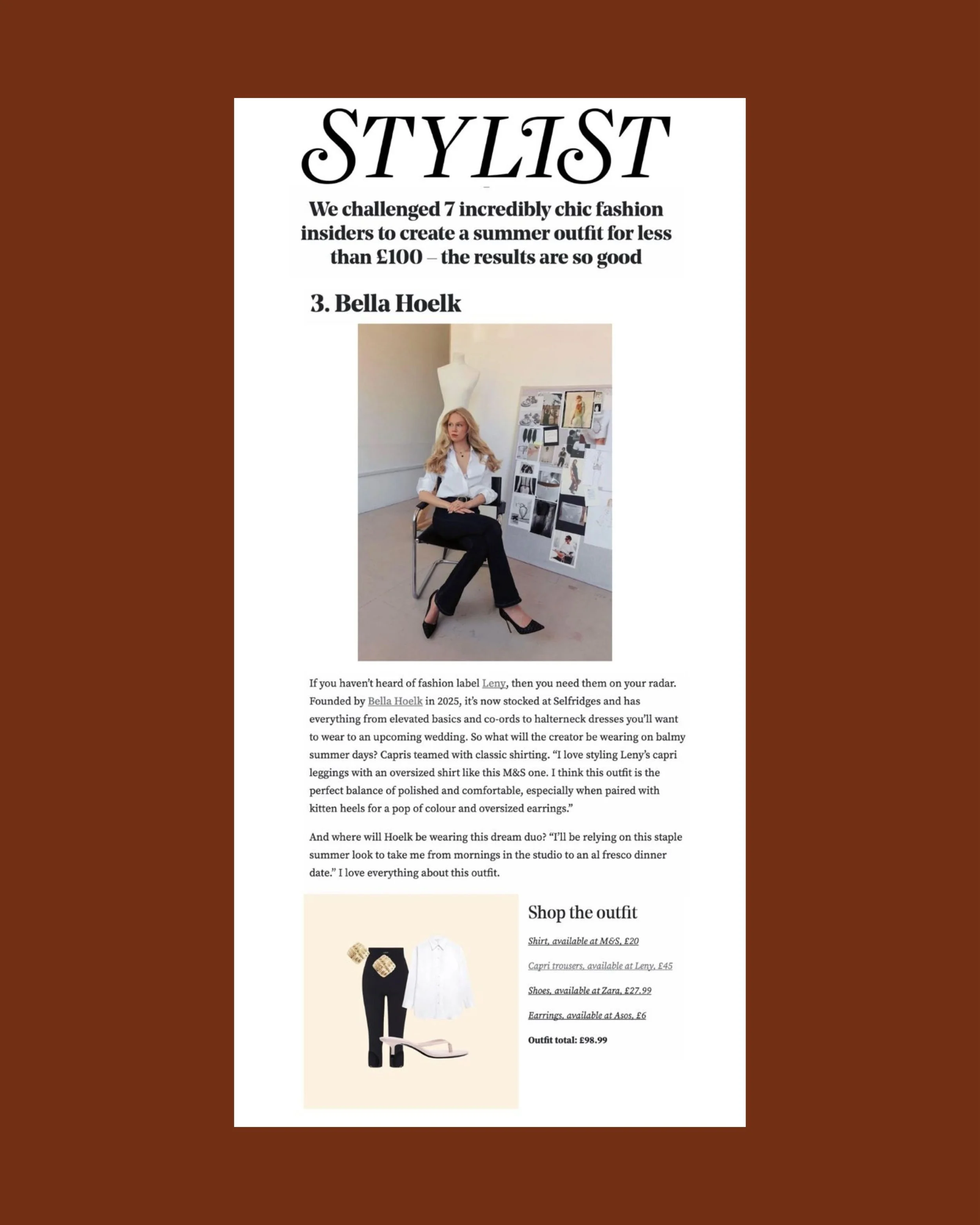Our fashionable founders sharing their tips with @stylistmagazine 🤍