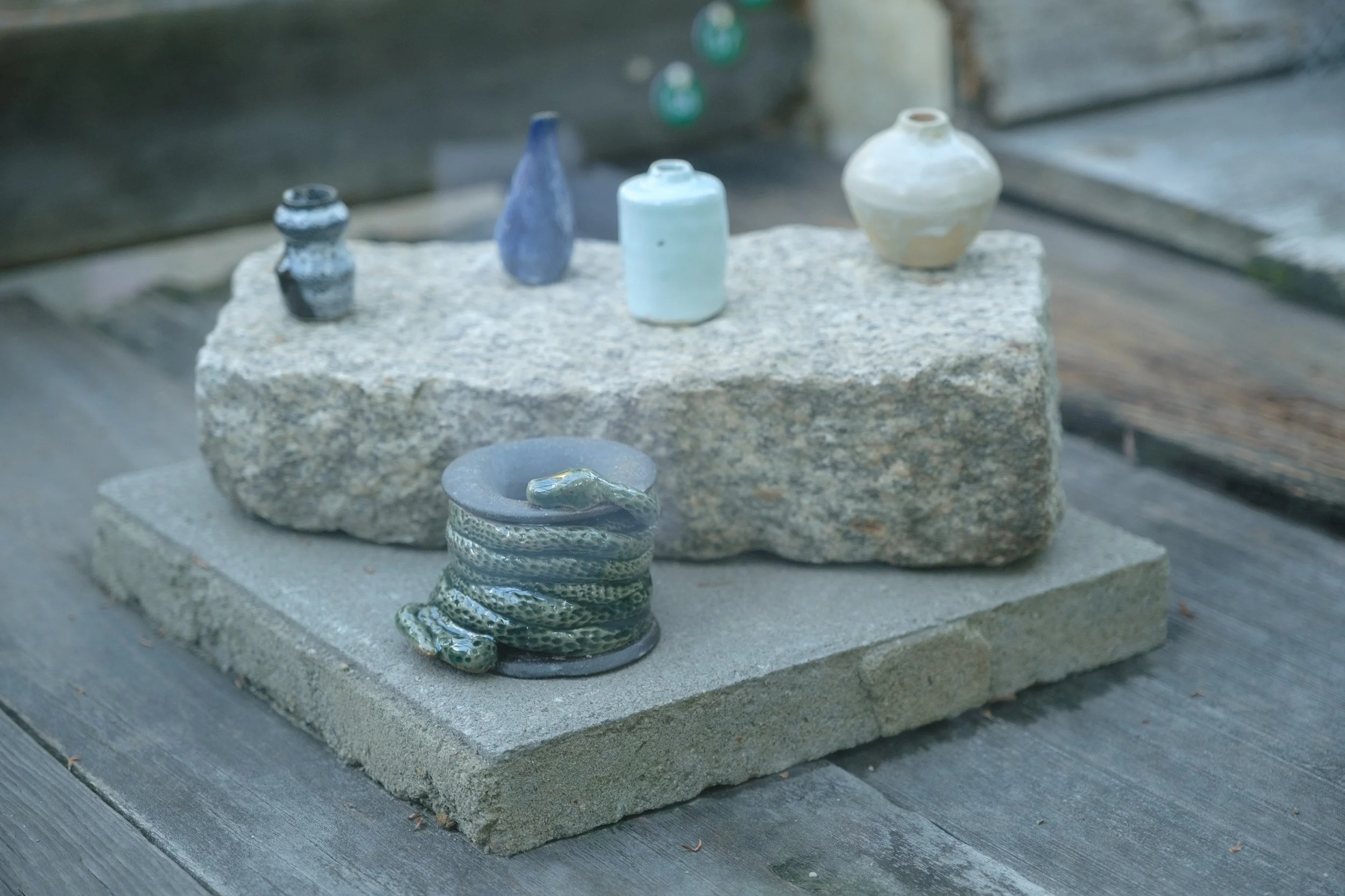 Snake Spool and Mini Pot Study by Cheyenne Yu