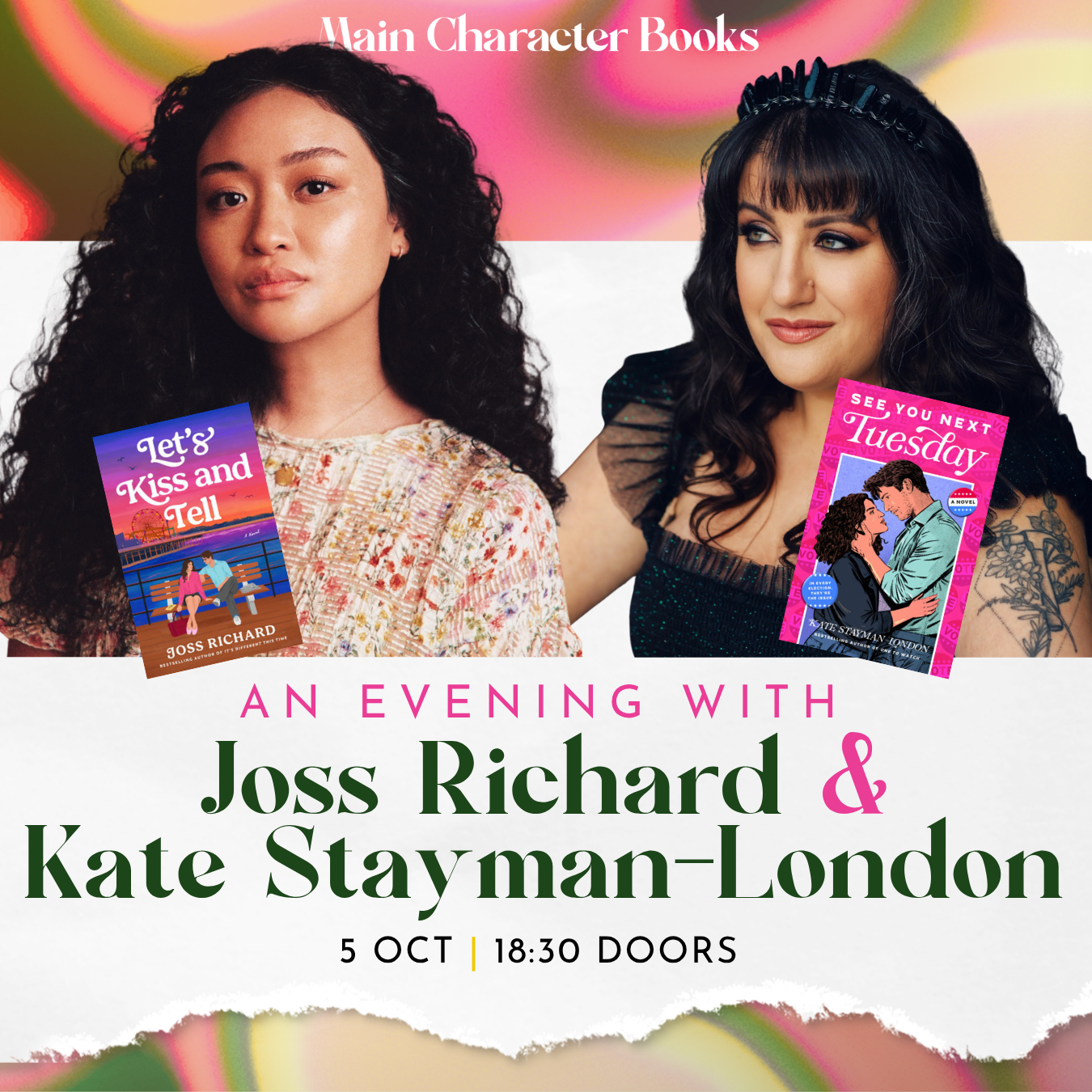 An Evening with Joss Richard & Kate Stayman-London!