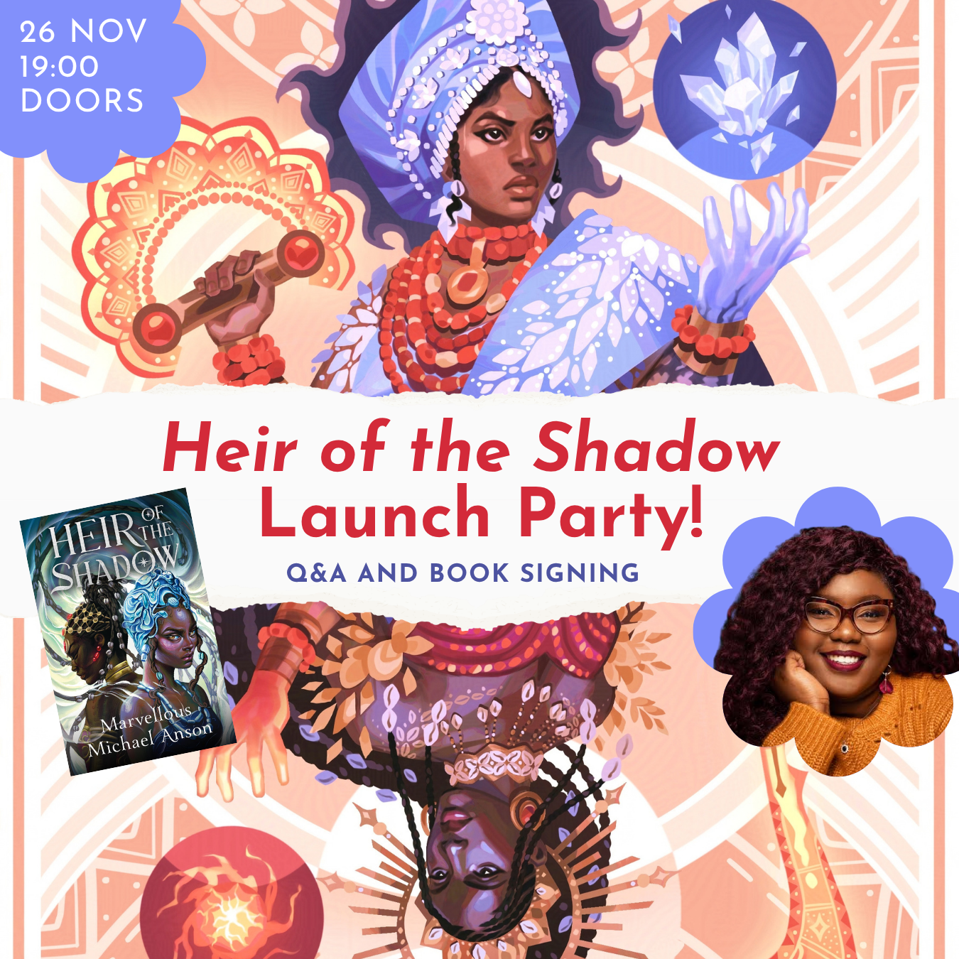 Book Launch! Heir of the Shadow with Marvellous Michael Anson