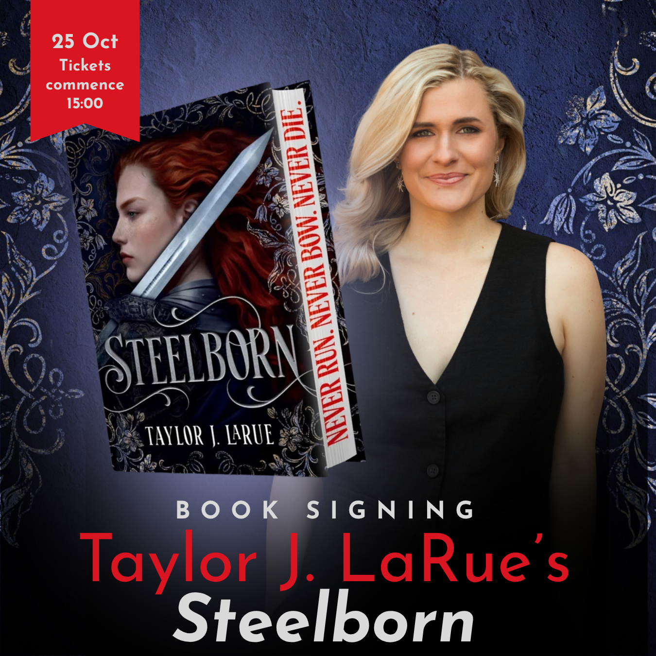 Taylor J. LaRue of "Steelborn": Book Signing