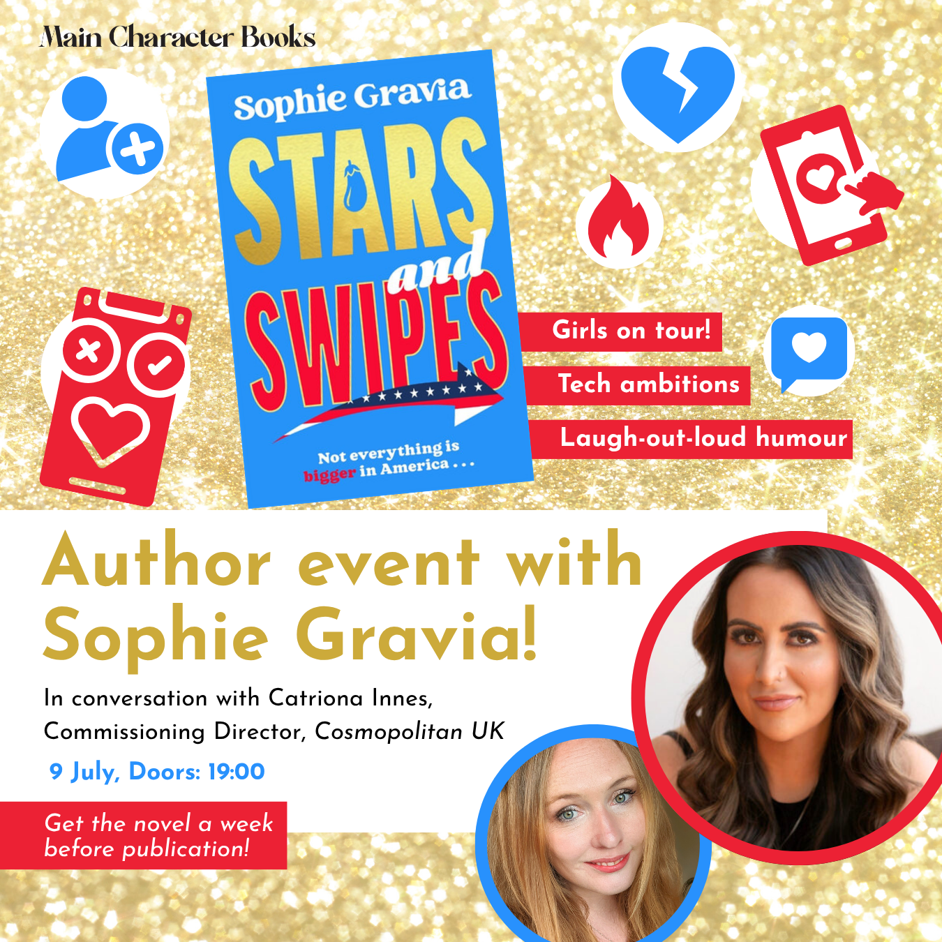 Author event with Sophie Gravia of Stars and Swipes!