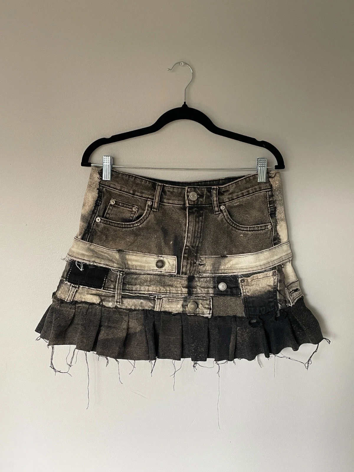 Upcycled Jean Skirt