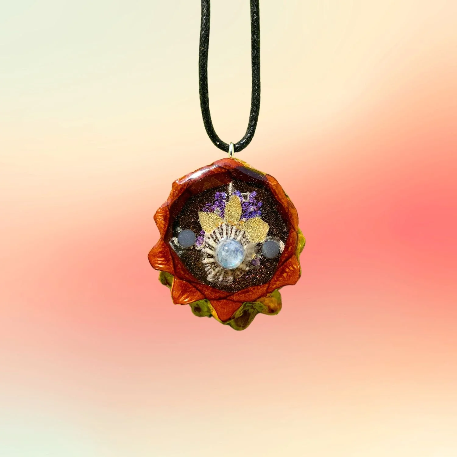 Moonstone Shell Pendant