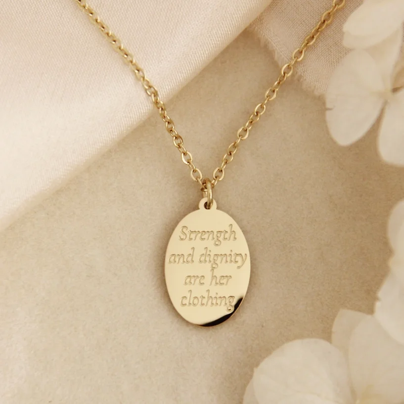 Proverbs 31:25 Necklace