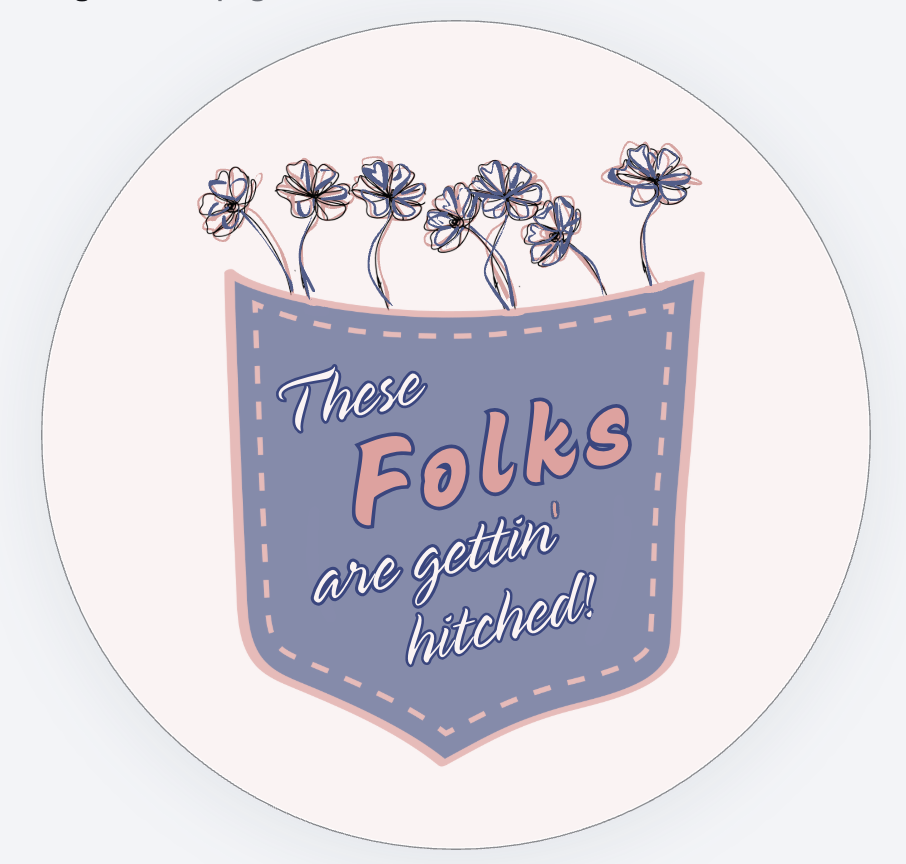 Denim Pocket Sticker
