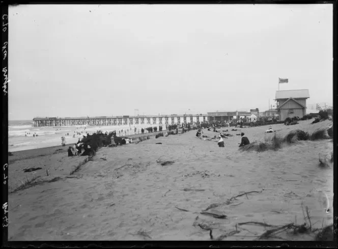 The First New Brighton Pier shortly after officially opening in 1894. 
