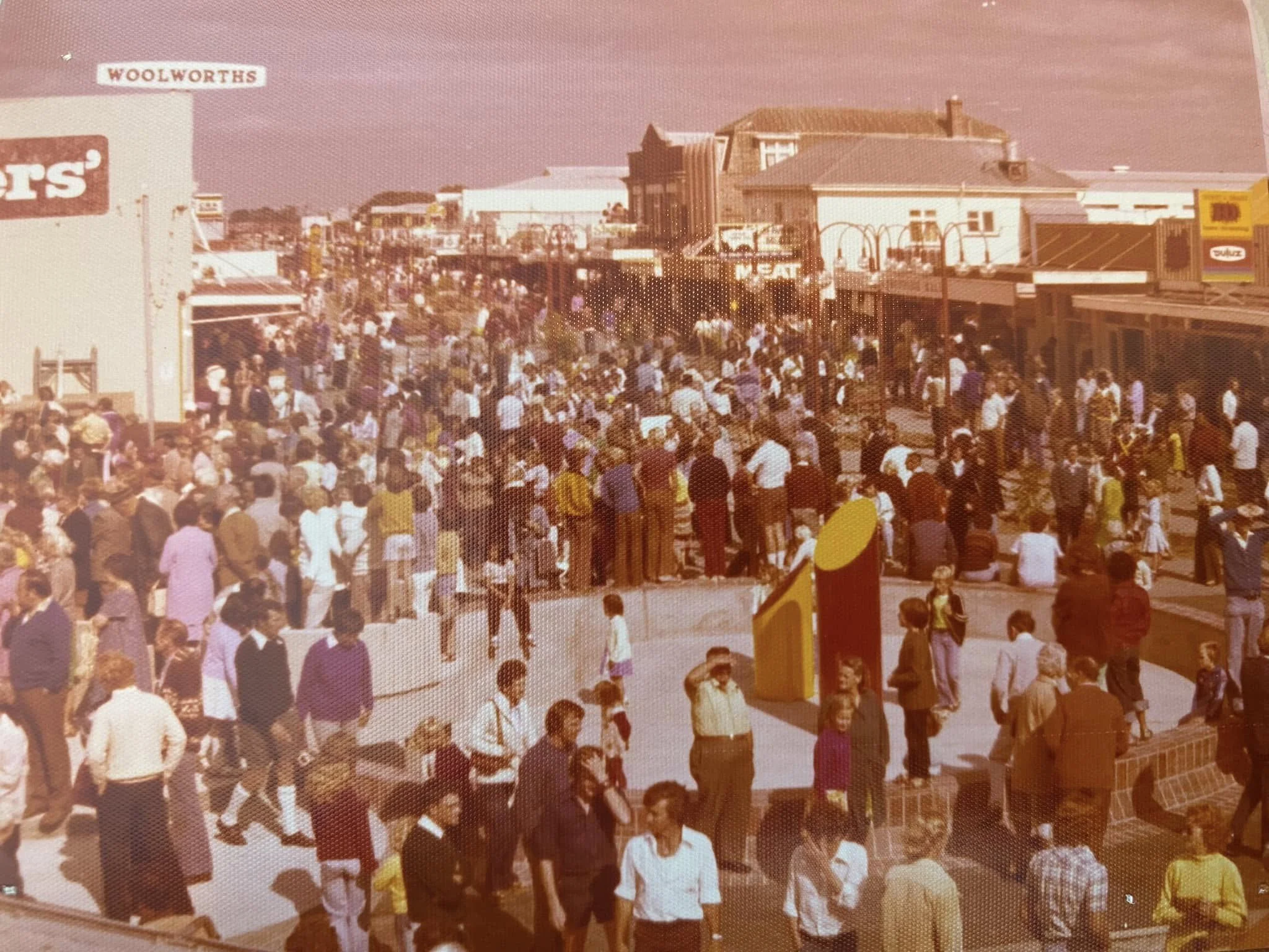Main Street 1977 now fully pedestrianised