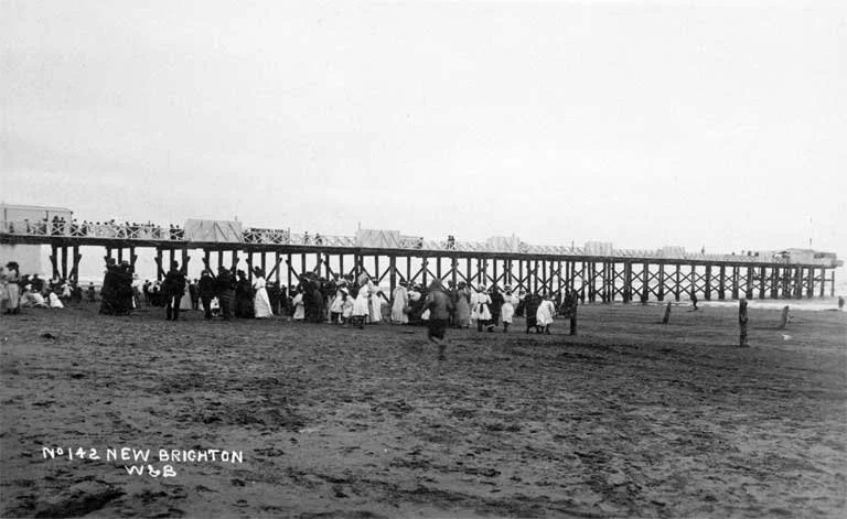 Pier - 1920. Festivities have already begun. 