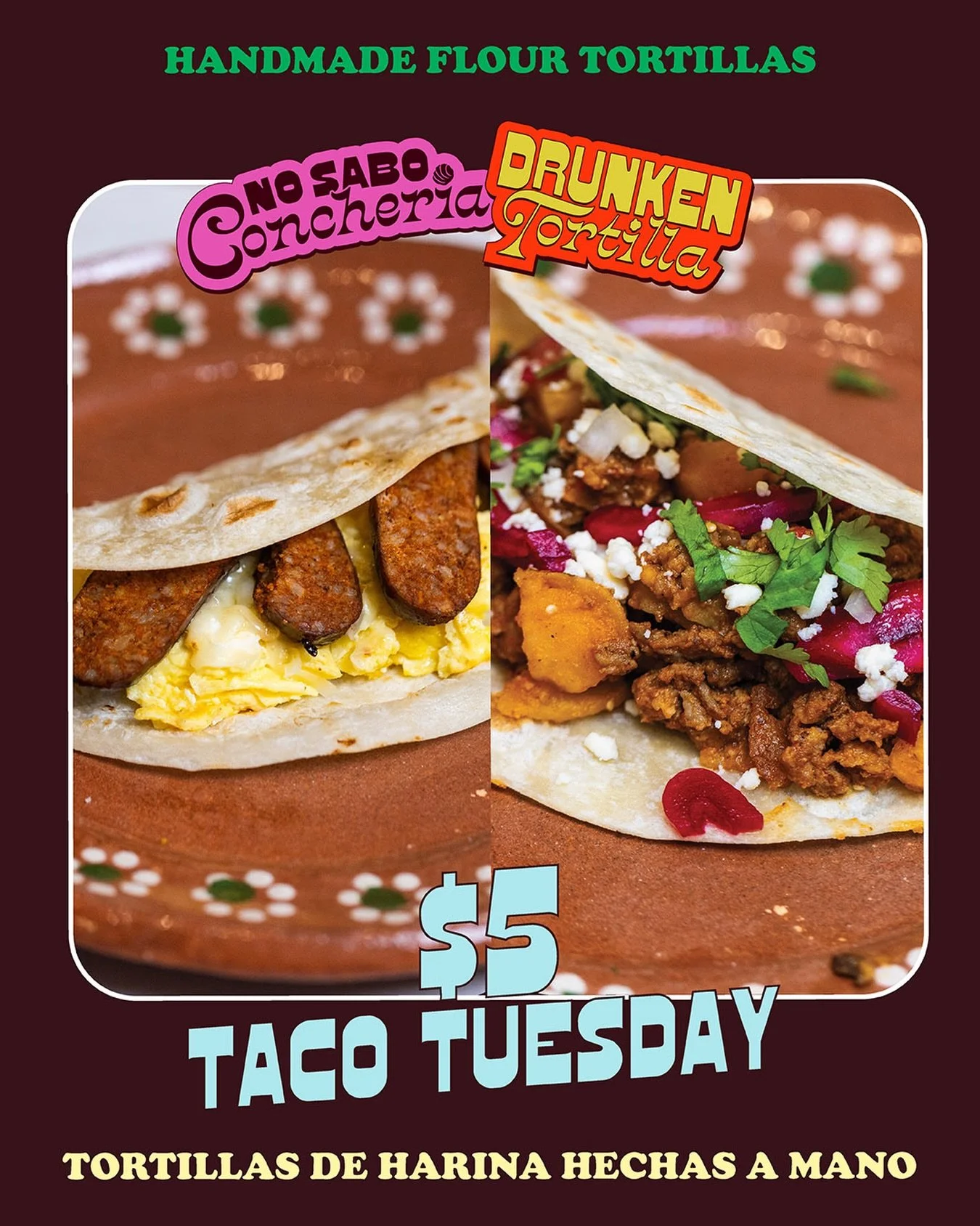 Taco bout a good deal! $5 tacos all day on Taco Tuesday 🌮

#tacotuesday #tacolove #tacos #flourtortillasfromscratch #flourtortillas