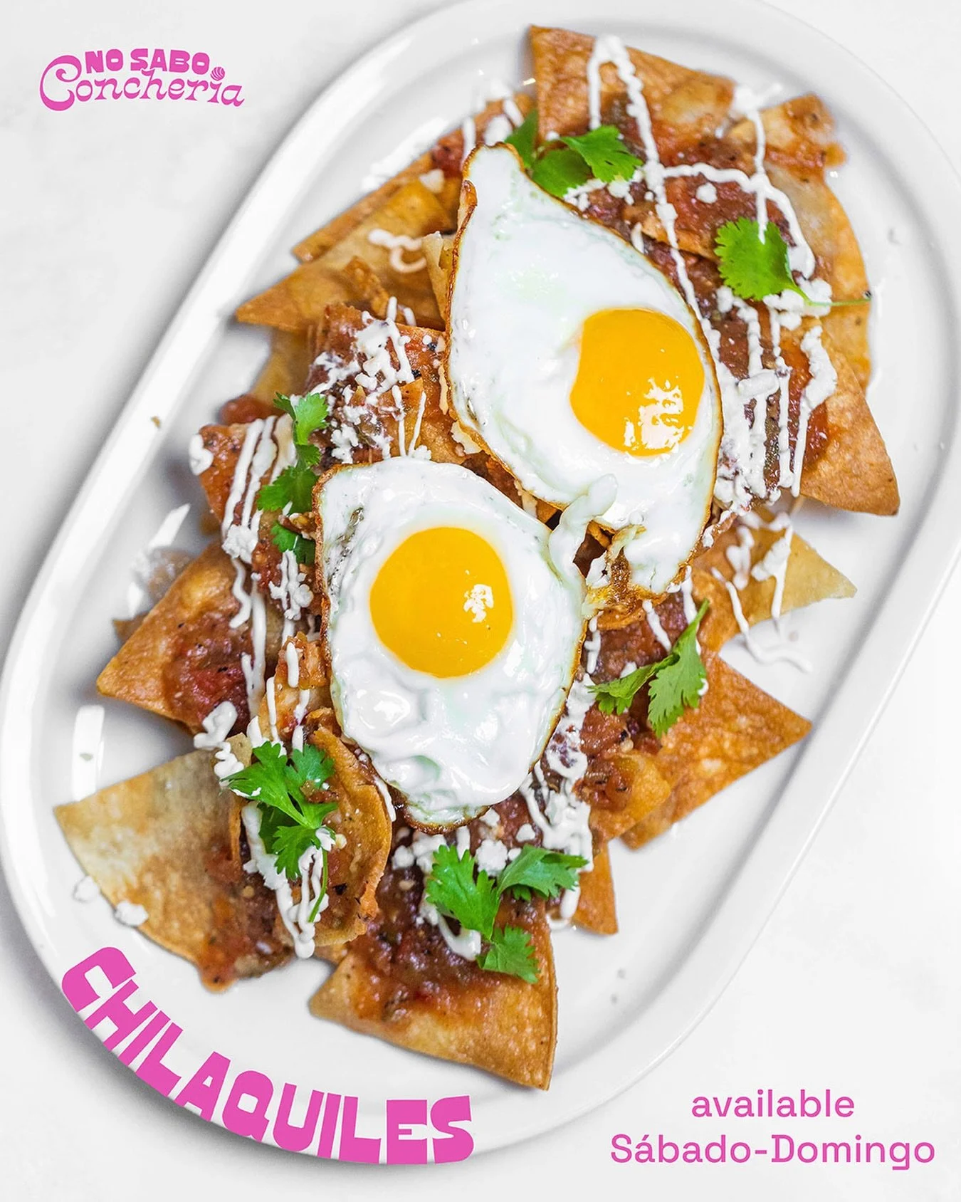 Keep your friends close and your Chilaquiles closer 😋

Build your own by adding Pork Adovada, Carnitas, Wagyu Refried Beans, Avocado 🥑, and Sunny Side Up Eggs 🍳

Available on Saturdays and Sundays until 2 pm (until sold out)

#chilaquiles #chilaqu