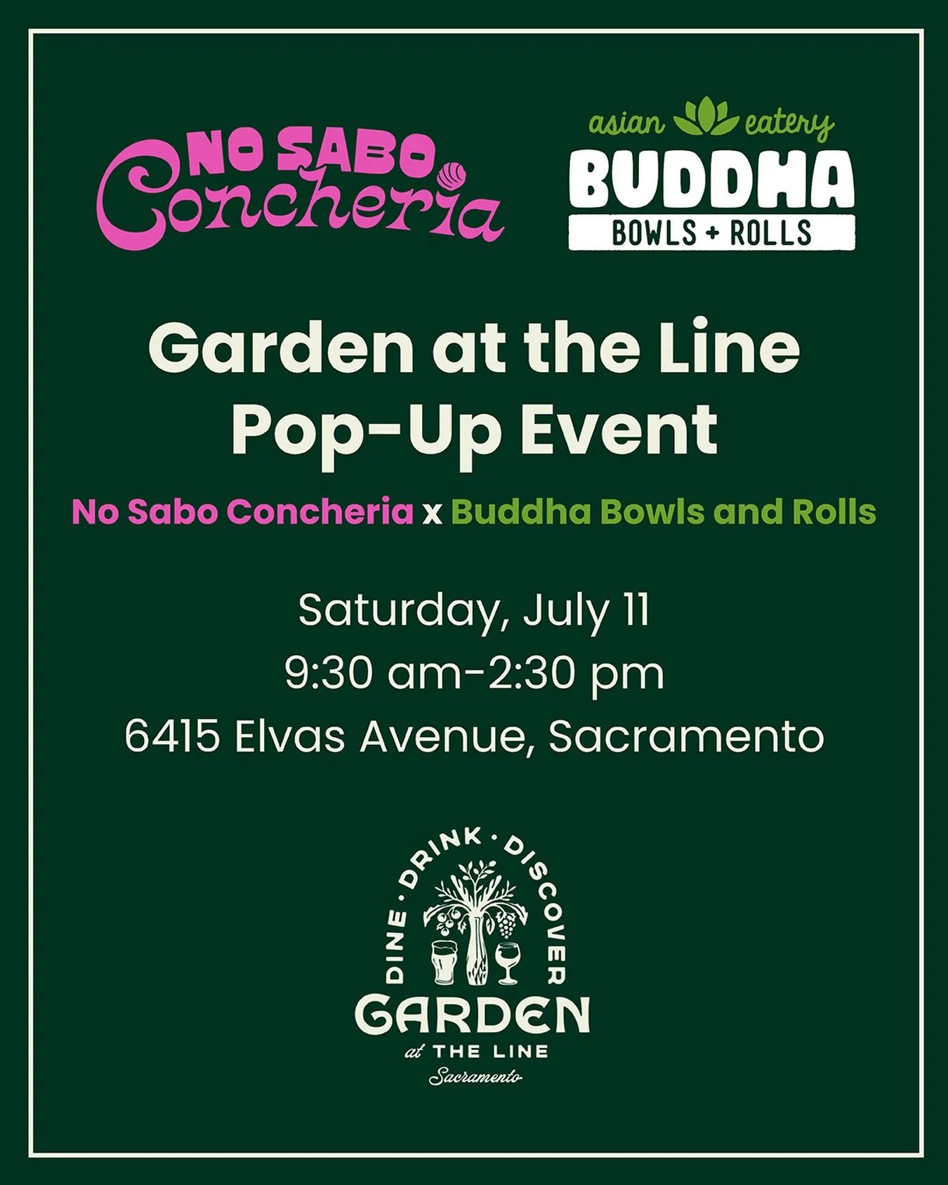 The ultimate Saturday lineup: breakfast tacos, conchas, pastries, caf&eacute;, matcha, and the World Cup 🙌⚽️ Fuel up with us in the morning at Garden at the Line and stay for the watch parties. See you this Saturday!

#nosaboconcheria #buddhabowlsan