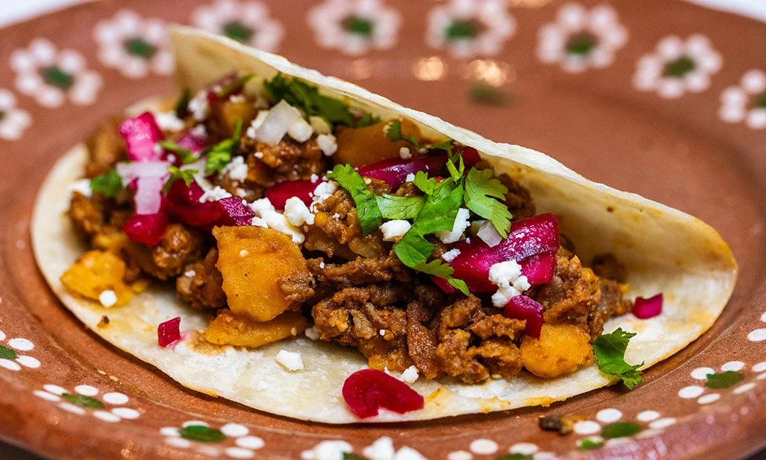 Zacateca Chorizo con Papas Taco