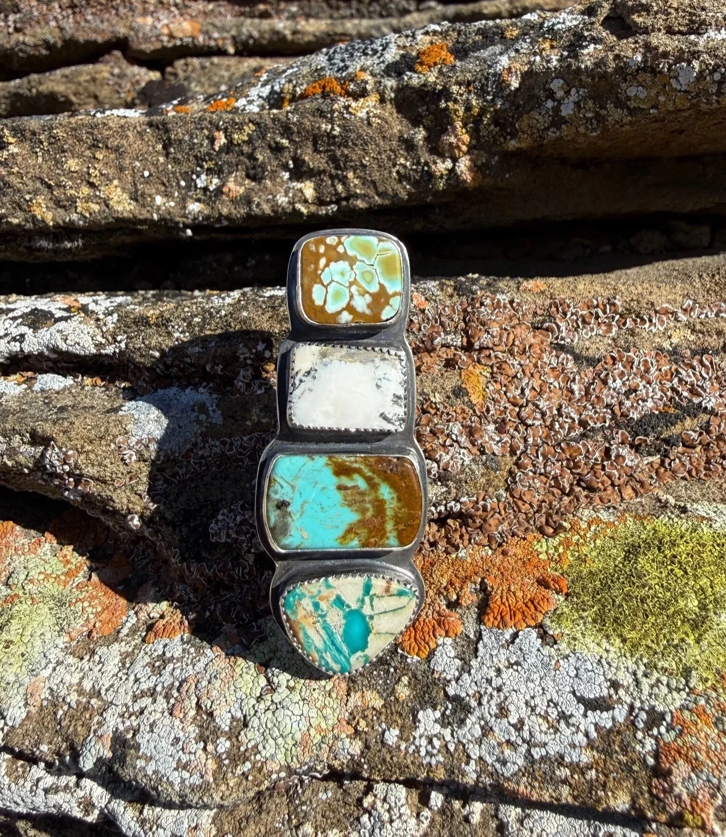 Mixed Stone Stacker Ring