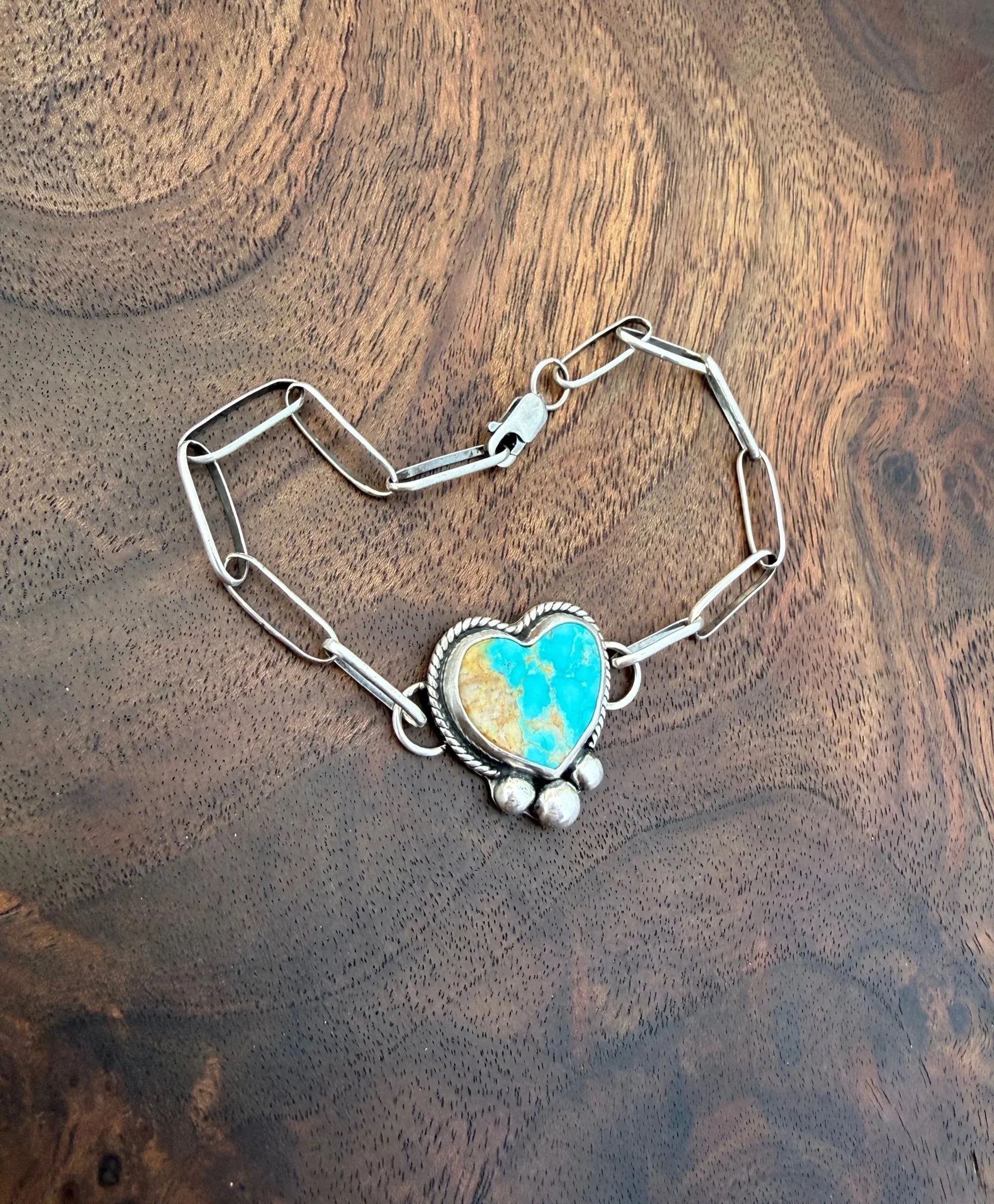 Turquoise Heart Bracelet