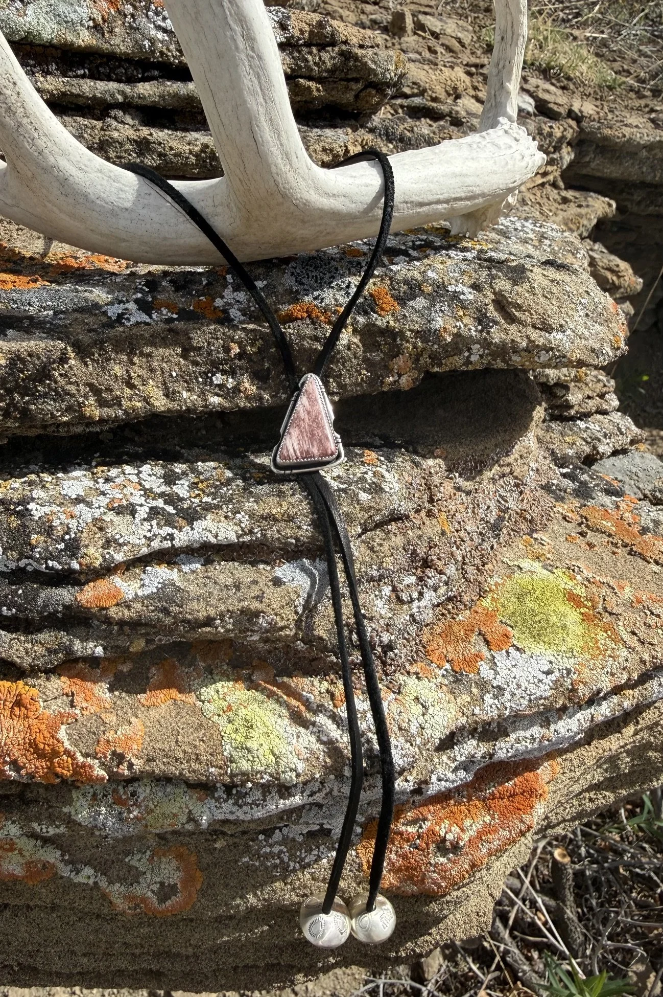 Red Buffalo Bolo Tie