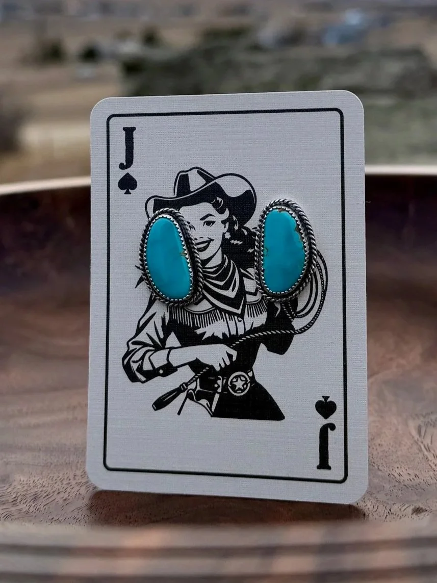 Blue Royston Stud Earrings