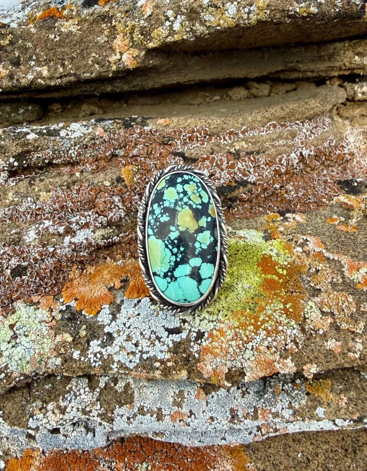 Oval Hubei Turquoise Ring