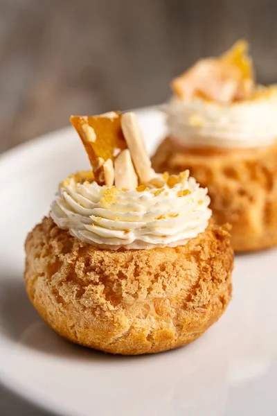 Carmel Orange Profiterole - Afternoon Tea in Scottsdale - The Ideal Pastry.jpg