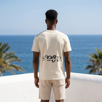 Ecru Unisex Grey Snake Tee