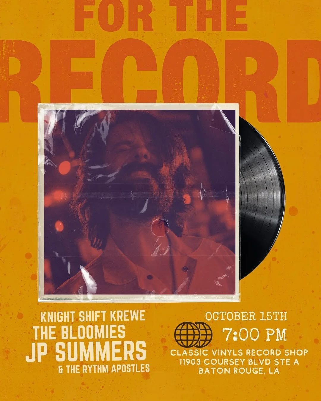 Join us for a special performance and Live Recording with @knightshiftkrewe and @the_bloomies_ in next Wednesday October 15th at @theclassicvinylsrecordshop . It’s gonna be rad. $10 at the door. Tell your friends.