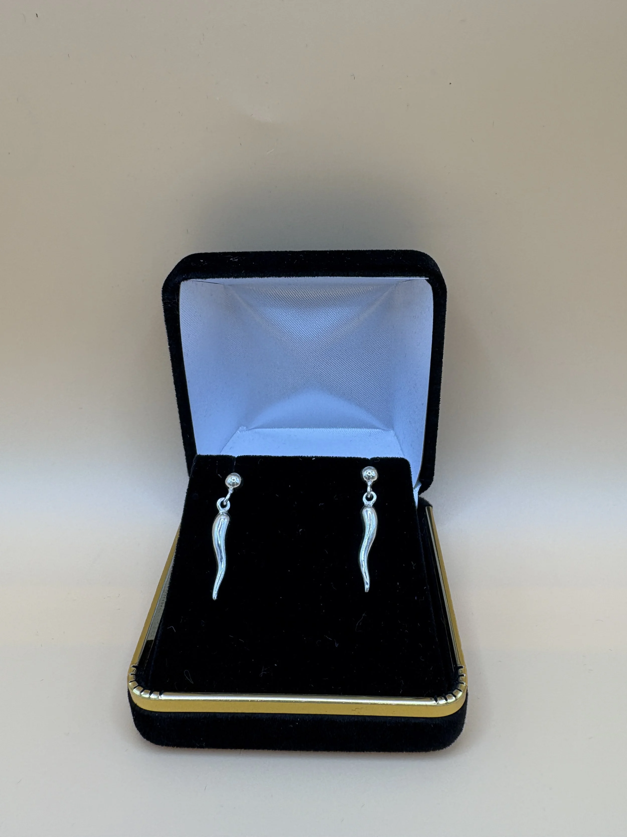 Italian Horn Earrings