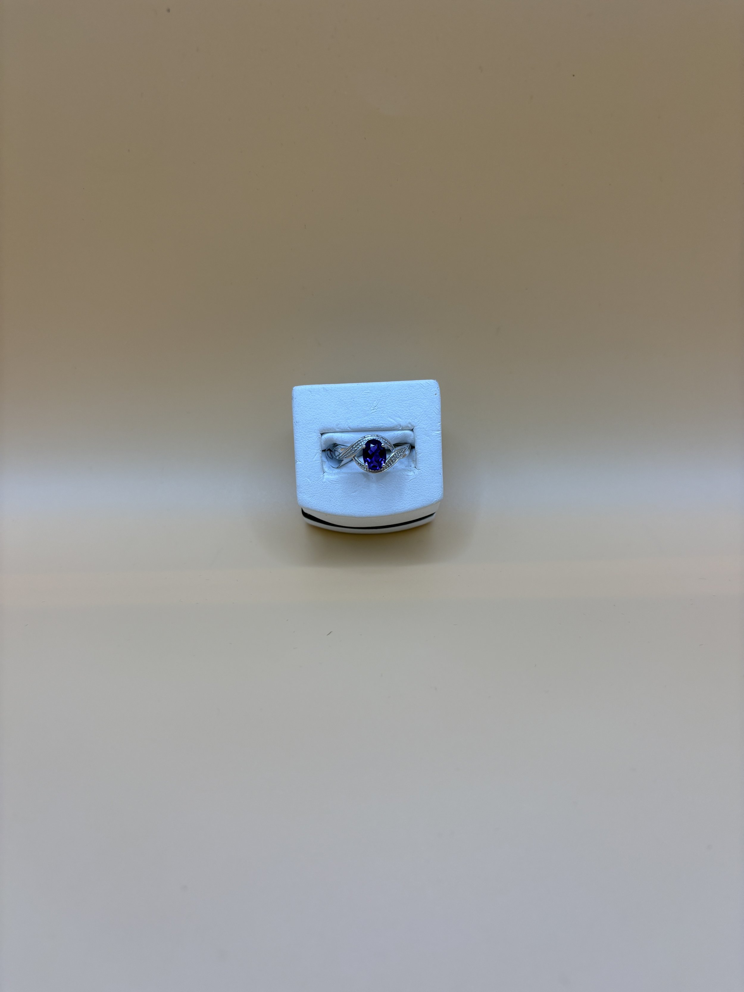 Amethyst & Diamond Ring