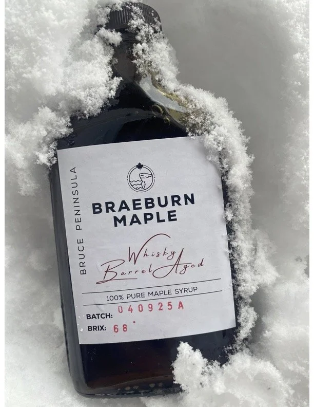 Whiskey Barrel Aged Maple Syrup
