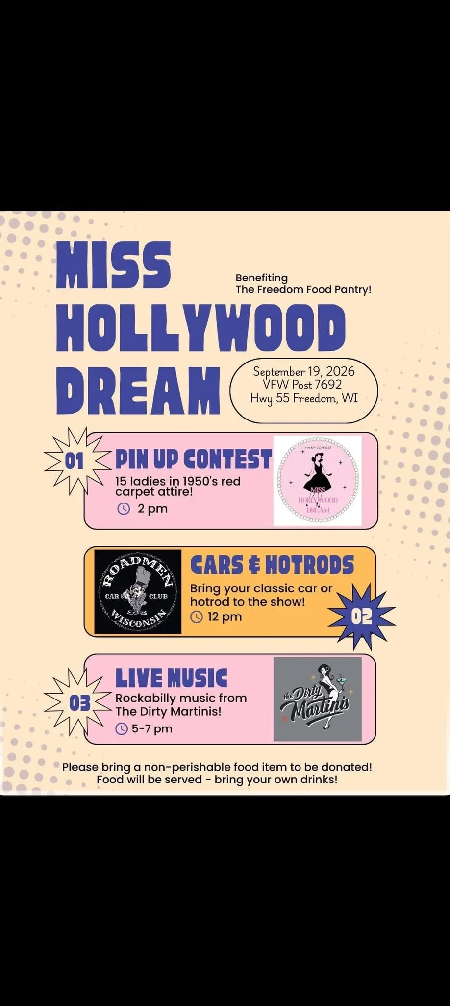 The Dirty Martinis at Miss Hollywood Dream Car Show