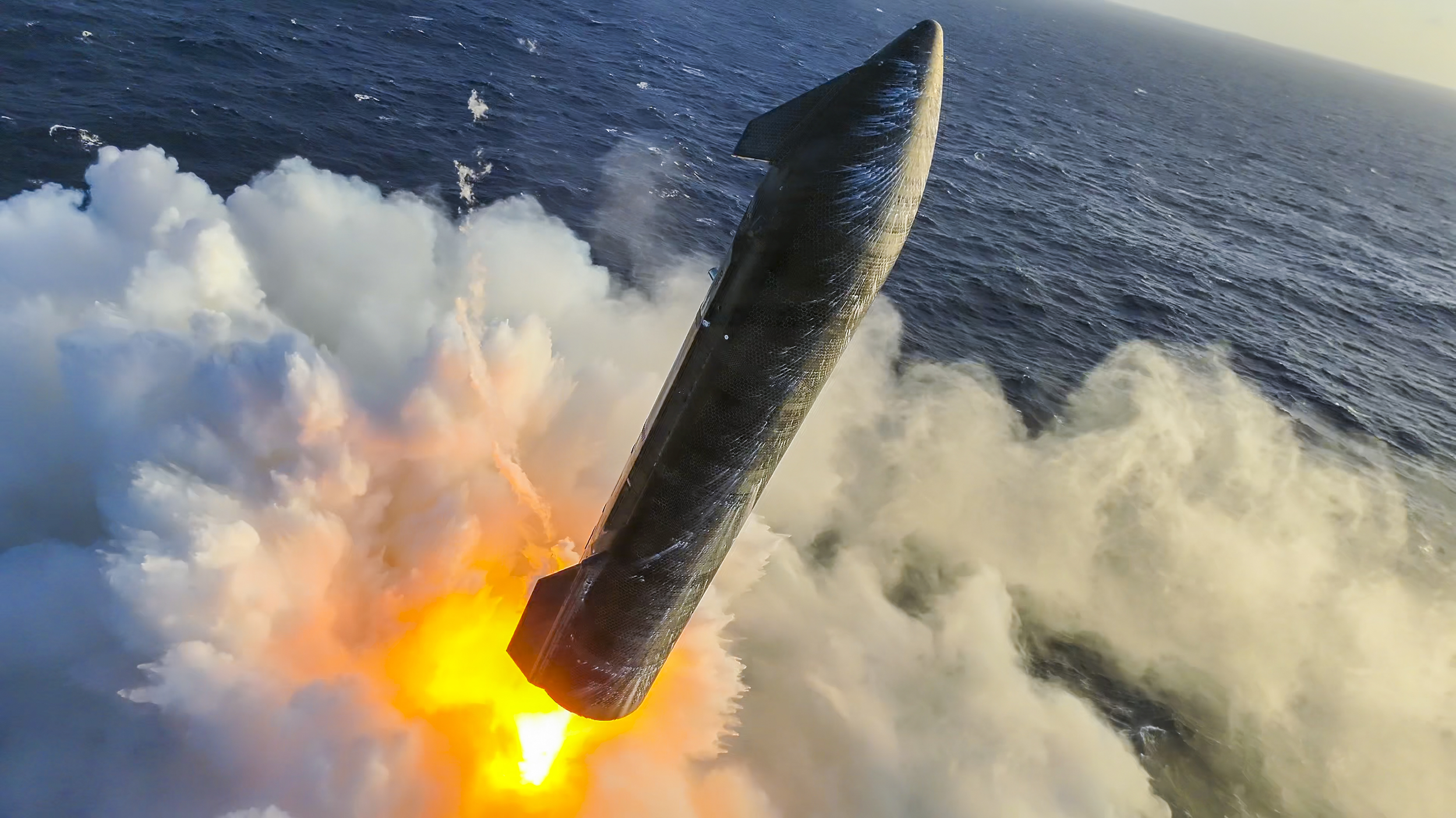 SpaceX Attempts First Ever Recovery of an Intact Starship From the Ocean