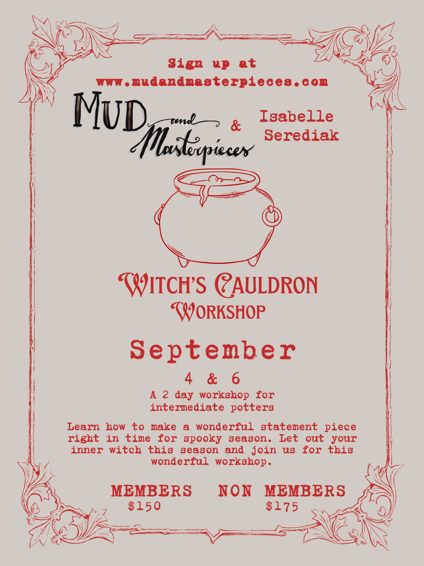 Two day Witch's Cauldron Workshop