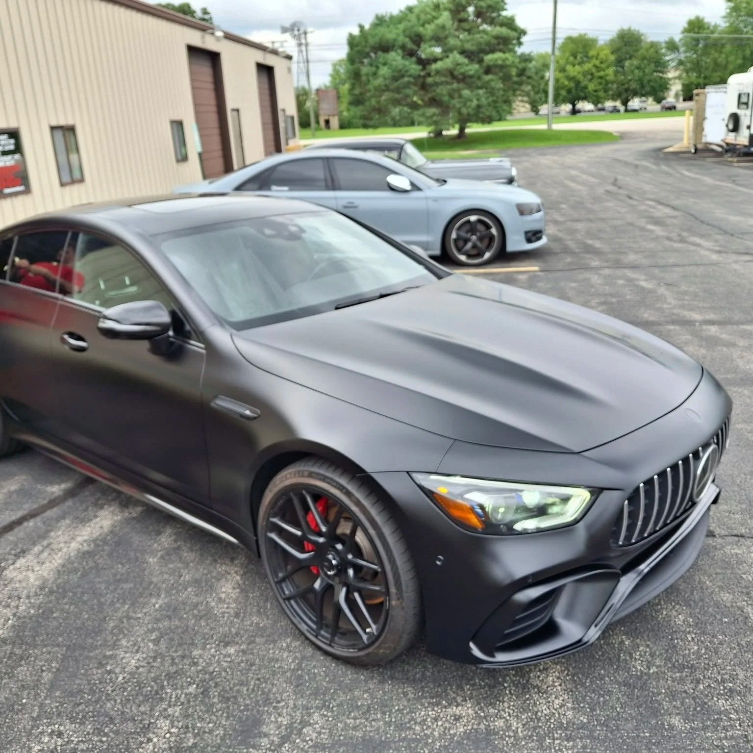 matte black vinyl wrap or stealth ppf