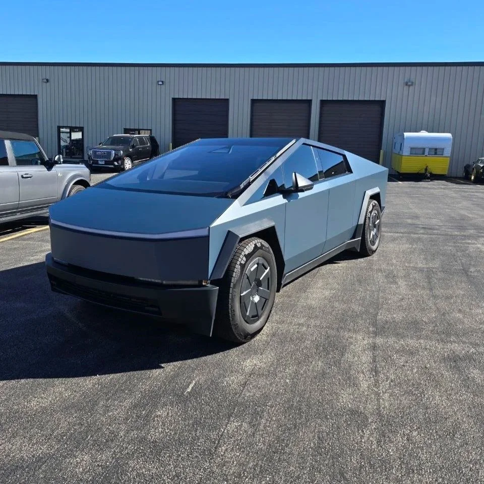 tesla cybertruck wrapping