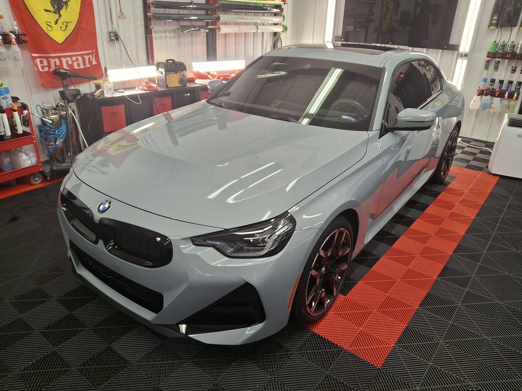 Full vehicle PPF installation on 2025 BMW M2 (G87) for super gloss finish and ultimate rock chip protection in Naperville.