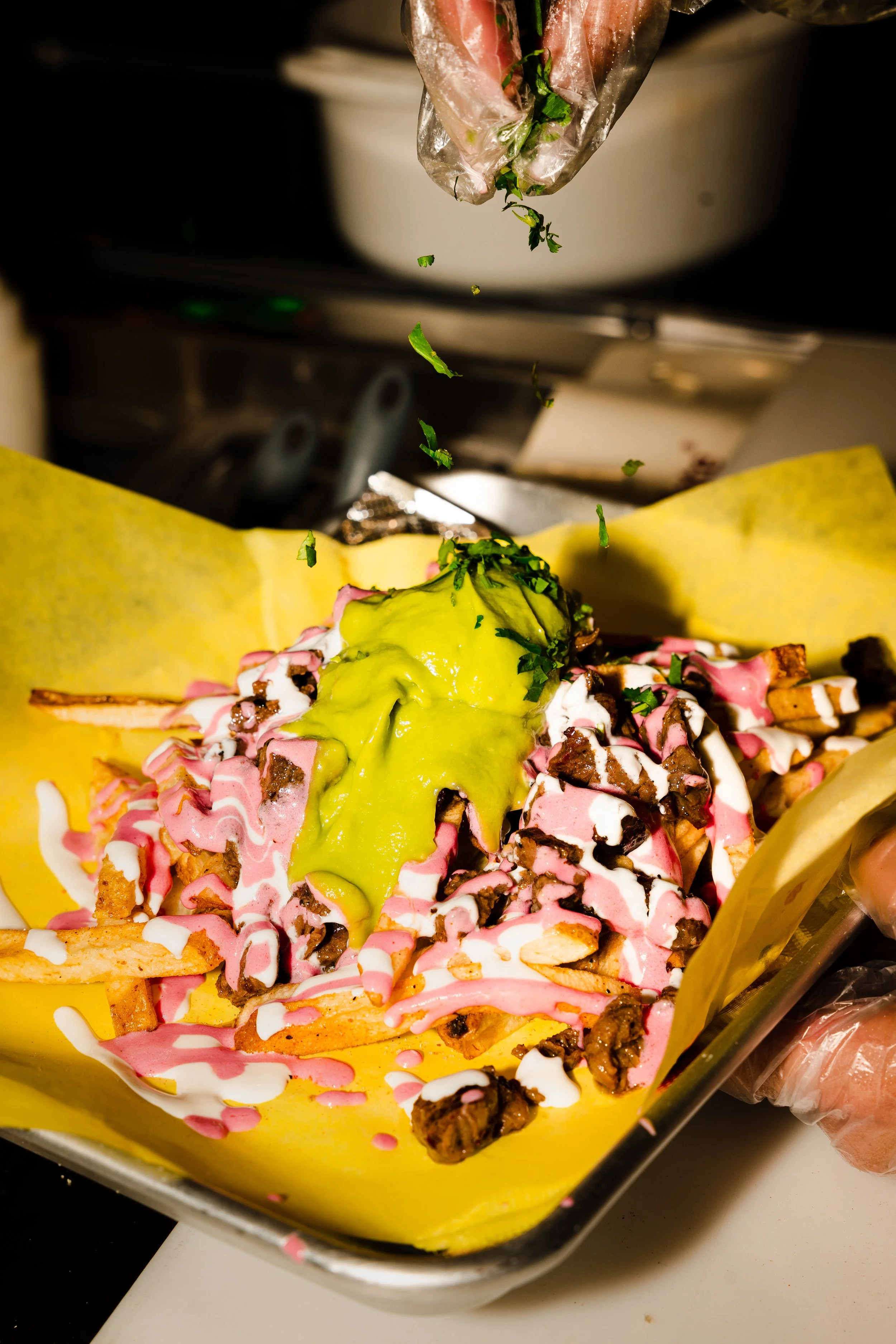 Temecula carne asada fries fried in only beef tallow, seed oil free restaurant. Temecula Steak Taqueria