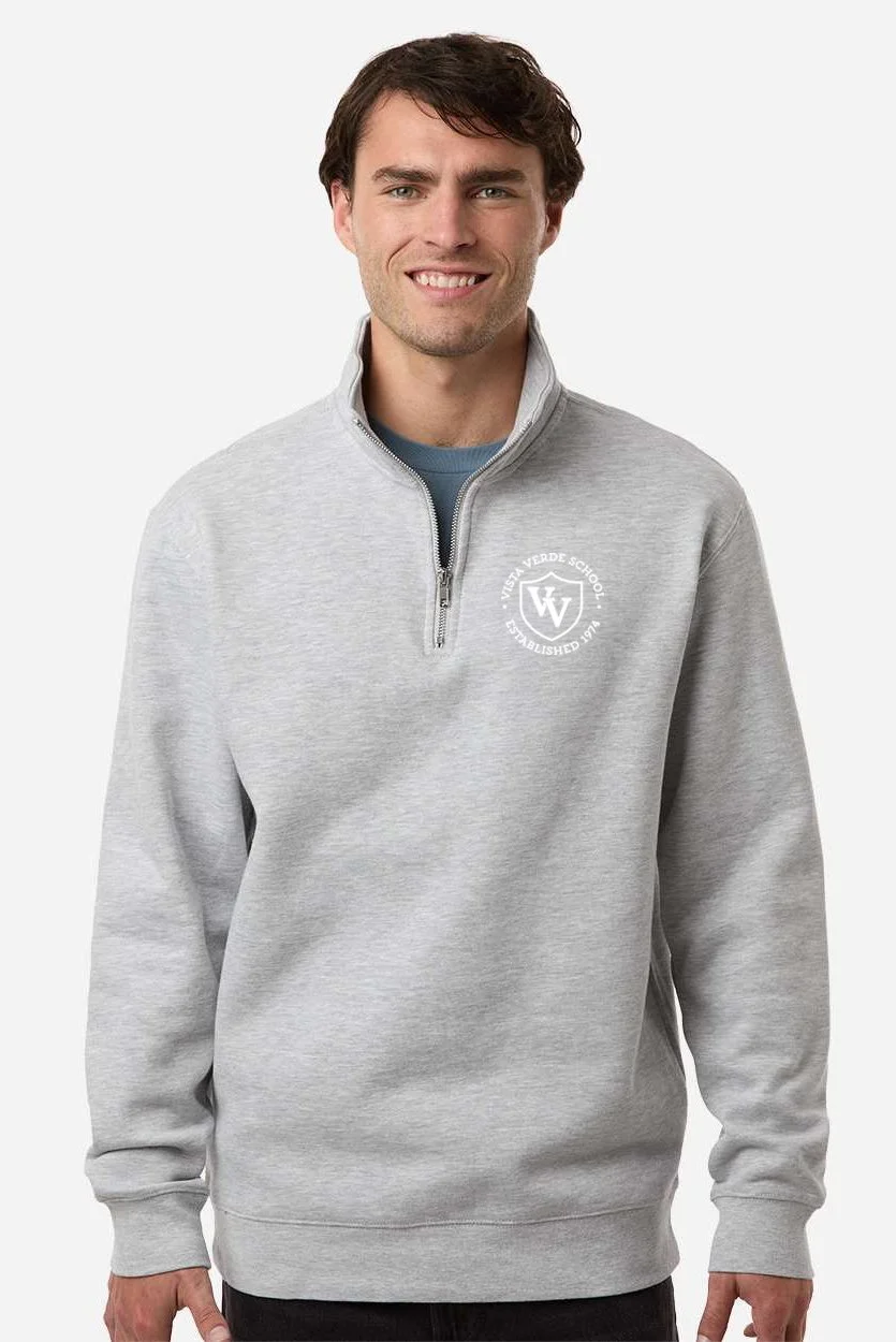 VV Prep School Quarter Zip Pullover - Grey