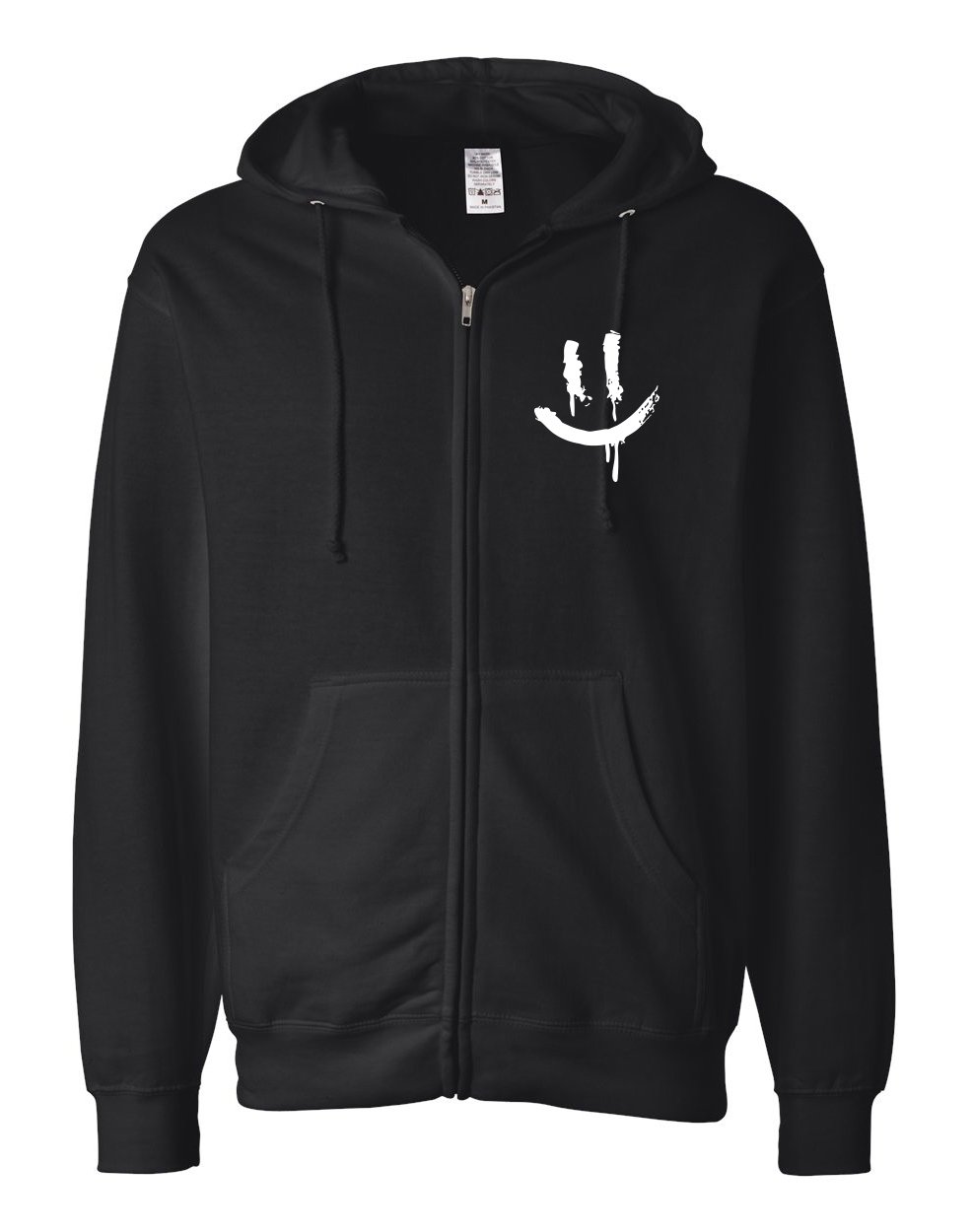 VV Smiley Face Zip Up Hoodie