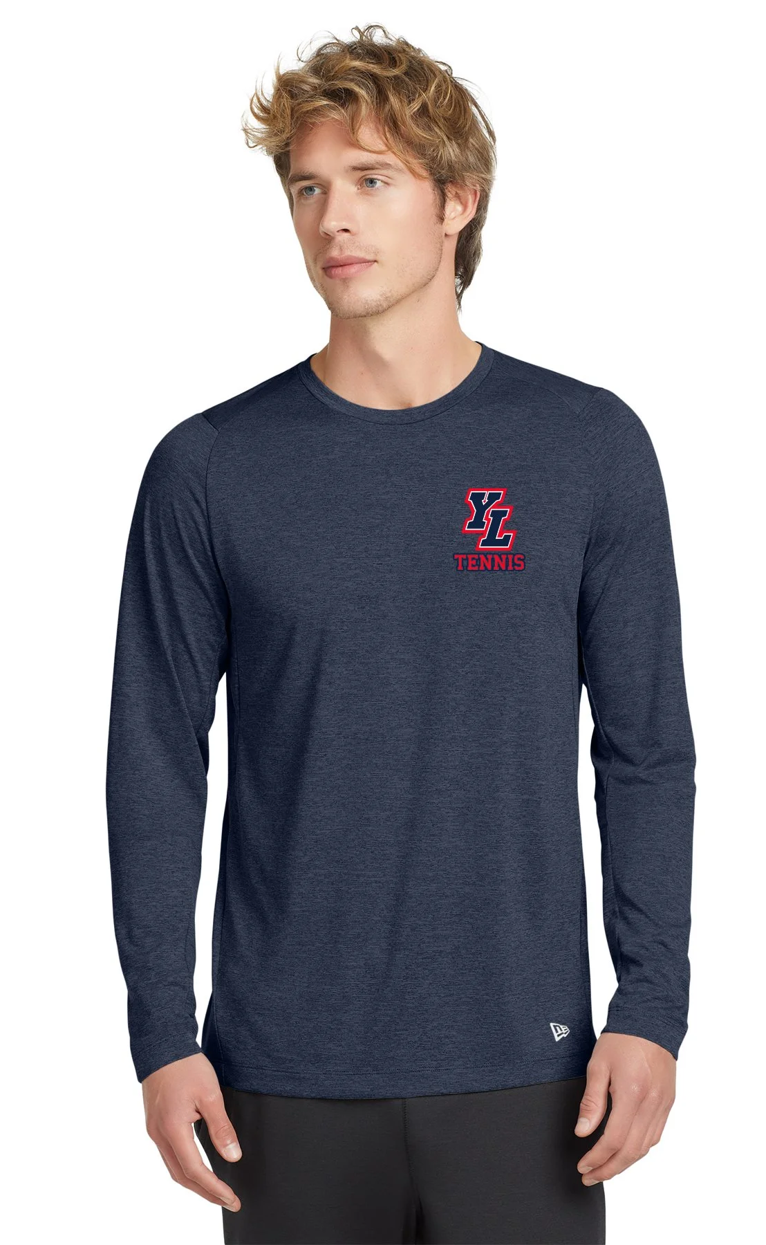 YL New Era® Series Performance Crew Long Sleeve Tee