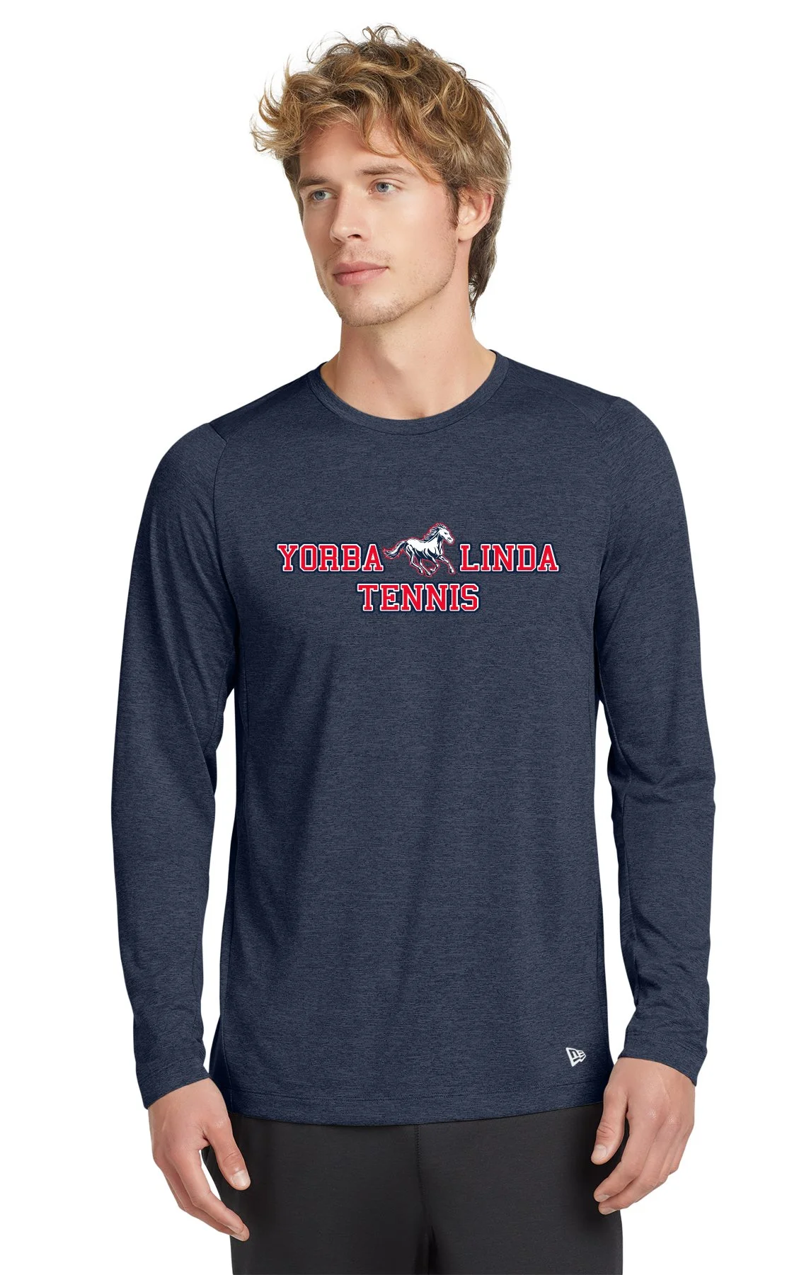 YLHS Tennis New Era® Series Performance Crew Long Sleeve Tee