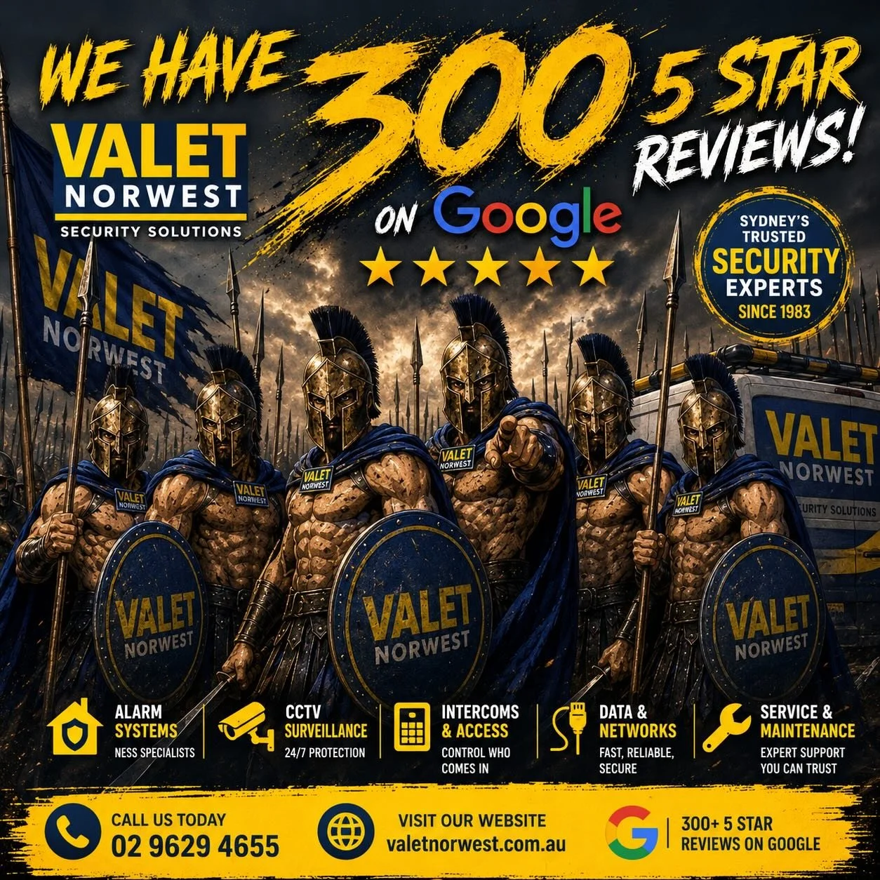 🔥 300 FIVE-STAR GOOGLE REVIEWS 🔥

What a milestone for the team at  Valet Norwest￼ ⭐⭐⭐⭐⭐

We&rsquo;ve officially hit 300+ 5-Star Google Reviews &mdash; and honestly, this means everything to our small family-run business.

Since 1983, our goal has 