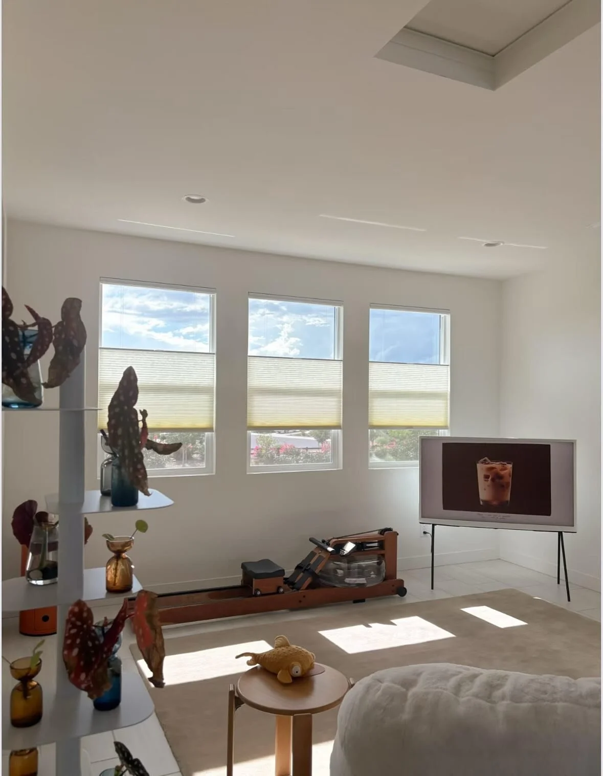 Love your view but still want a little privacy? 👀 Our top-down bottom-up Honeycomb Shades are the perfect balance &mdash; open from the top, cozy from the bottom. #customshades #widnowtreatments #utahcustomhomes #utahwindowcoverings