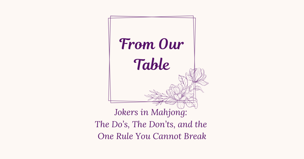 Jokers in Mahjong