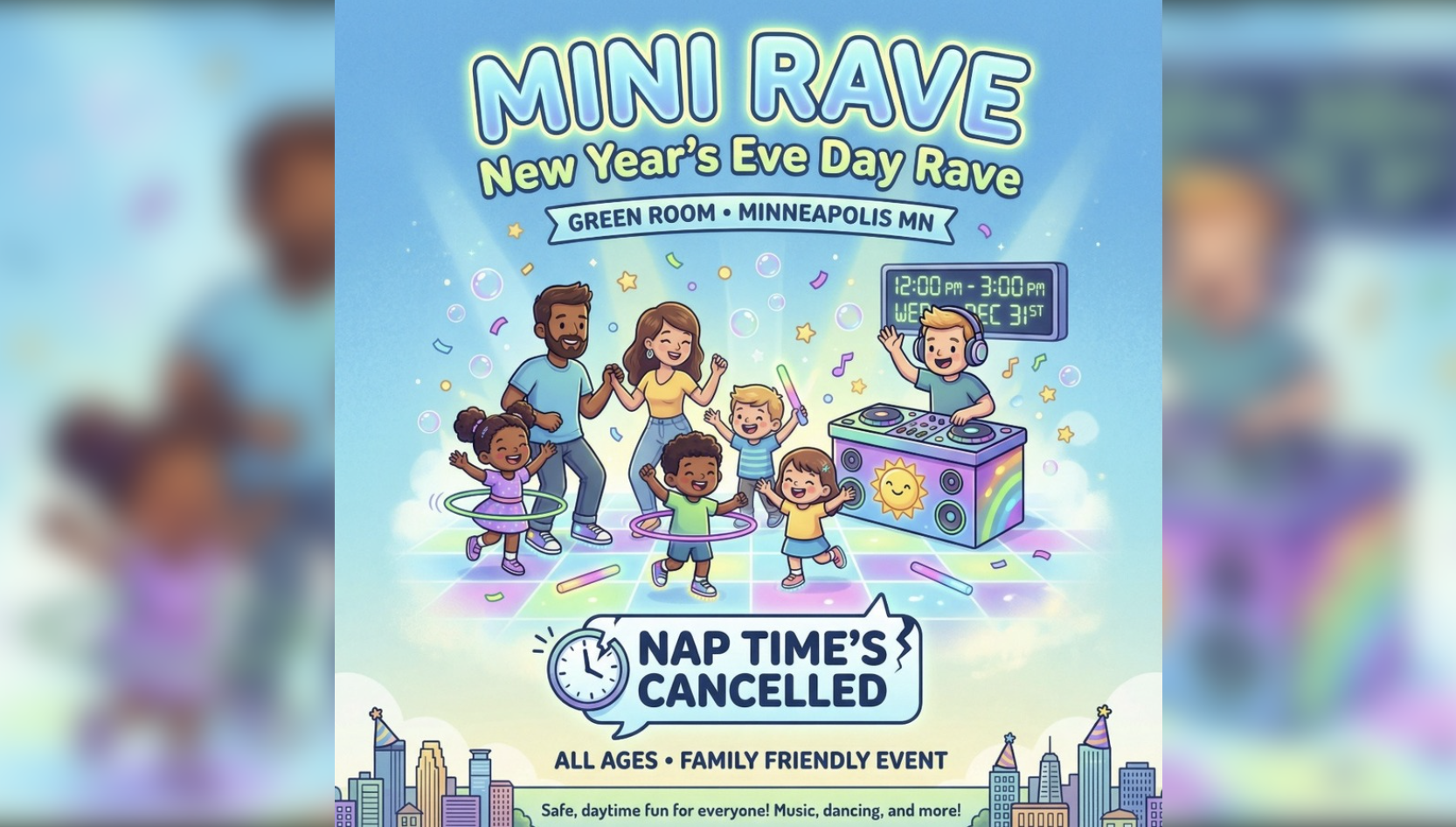 MINI RAVE - New Year's Eve Countdown w/ DJ Hampsterdance: A Family-Friendly Dance Party
