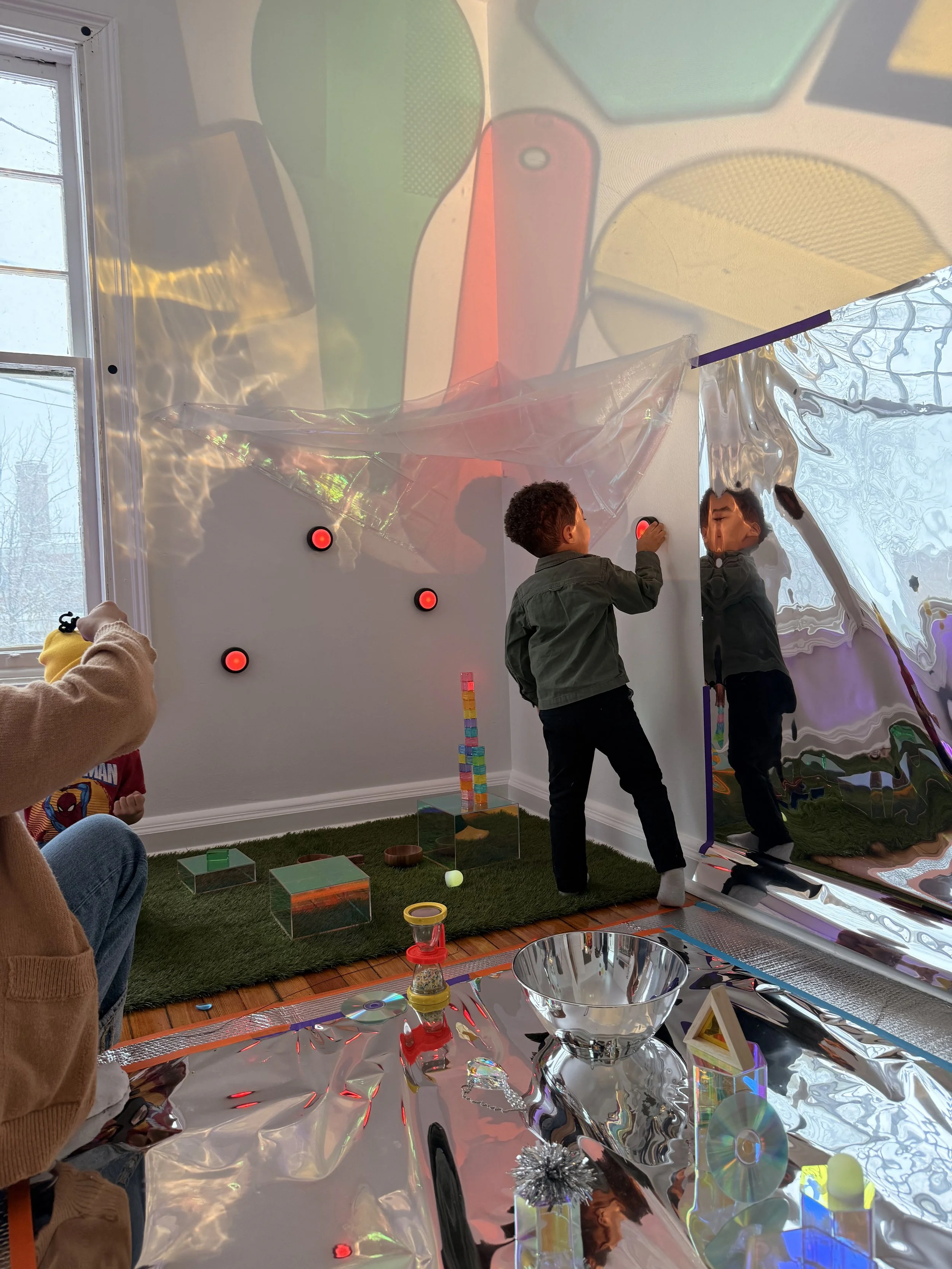 When I block the light, the light disappears.