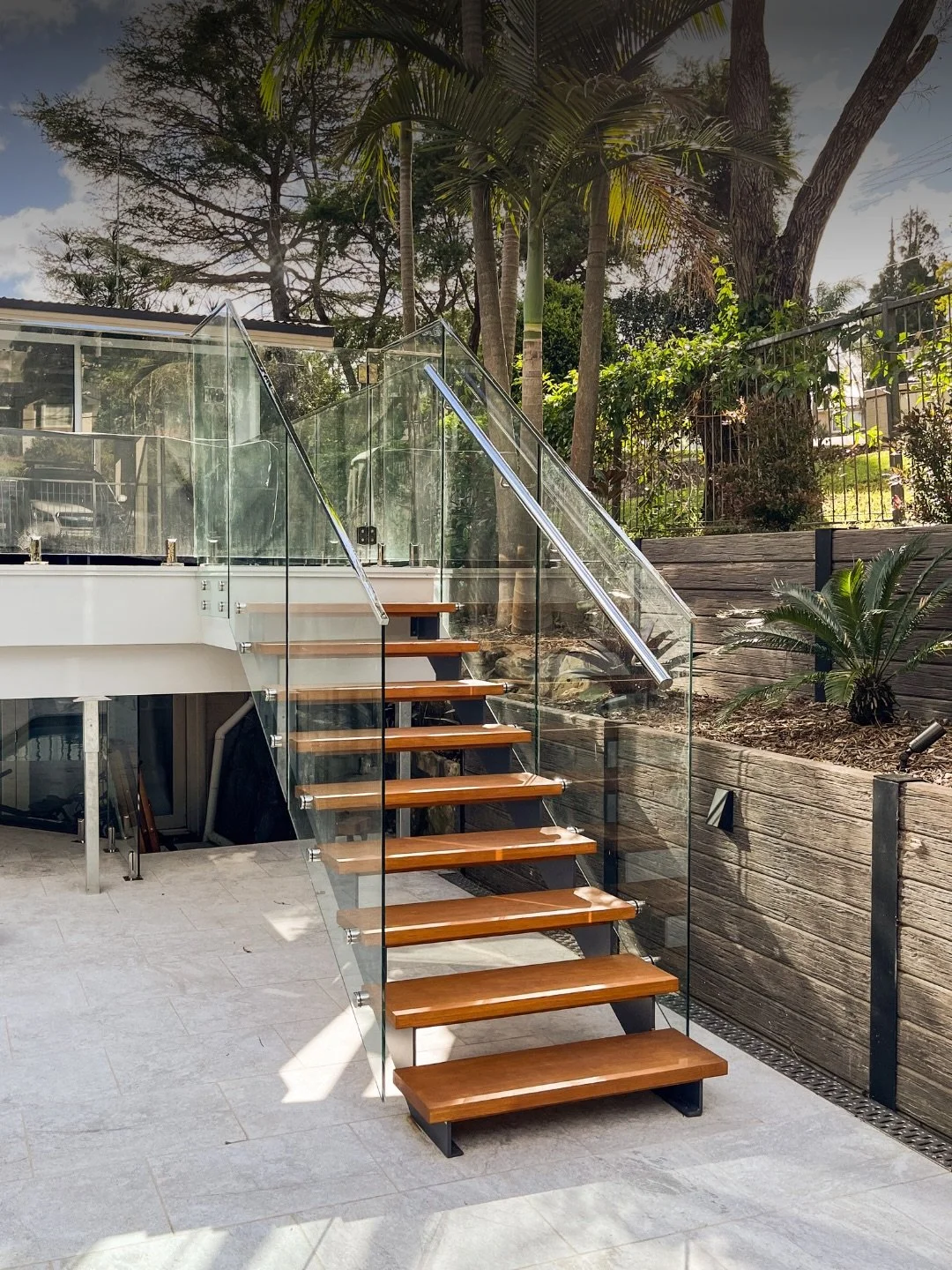 Some staircases take you from A to B. Others stop you in your tracks.

Floating timber treads, frameless glass on both sides, pool shimmering below... this is the kind of detail that makes a home feel like it was designed with real intention.&nbsp;


