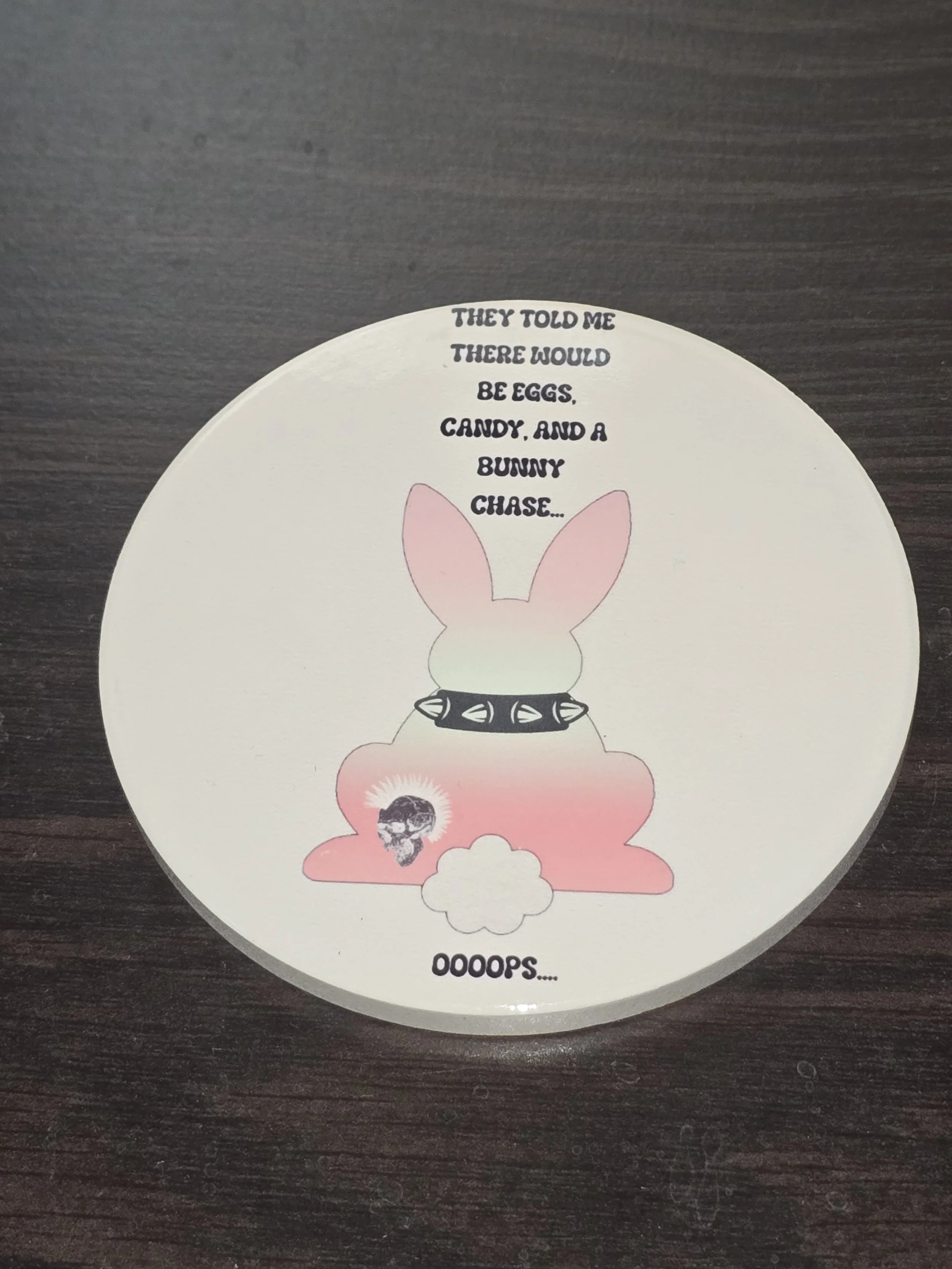Kinky Bunny Small Coaster