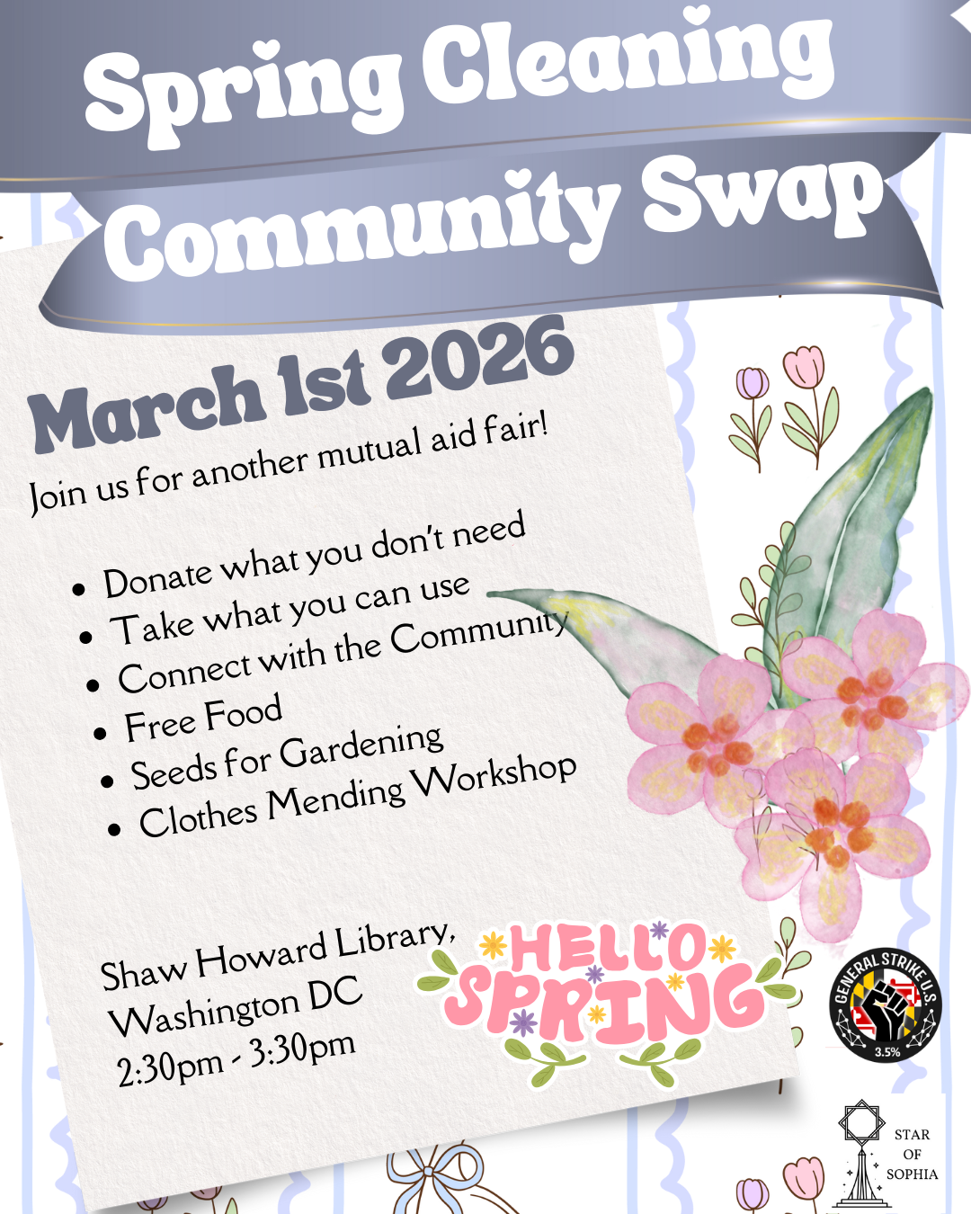 Free Spring Cleaning Community Swap