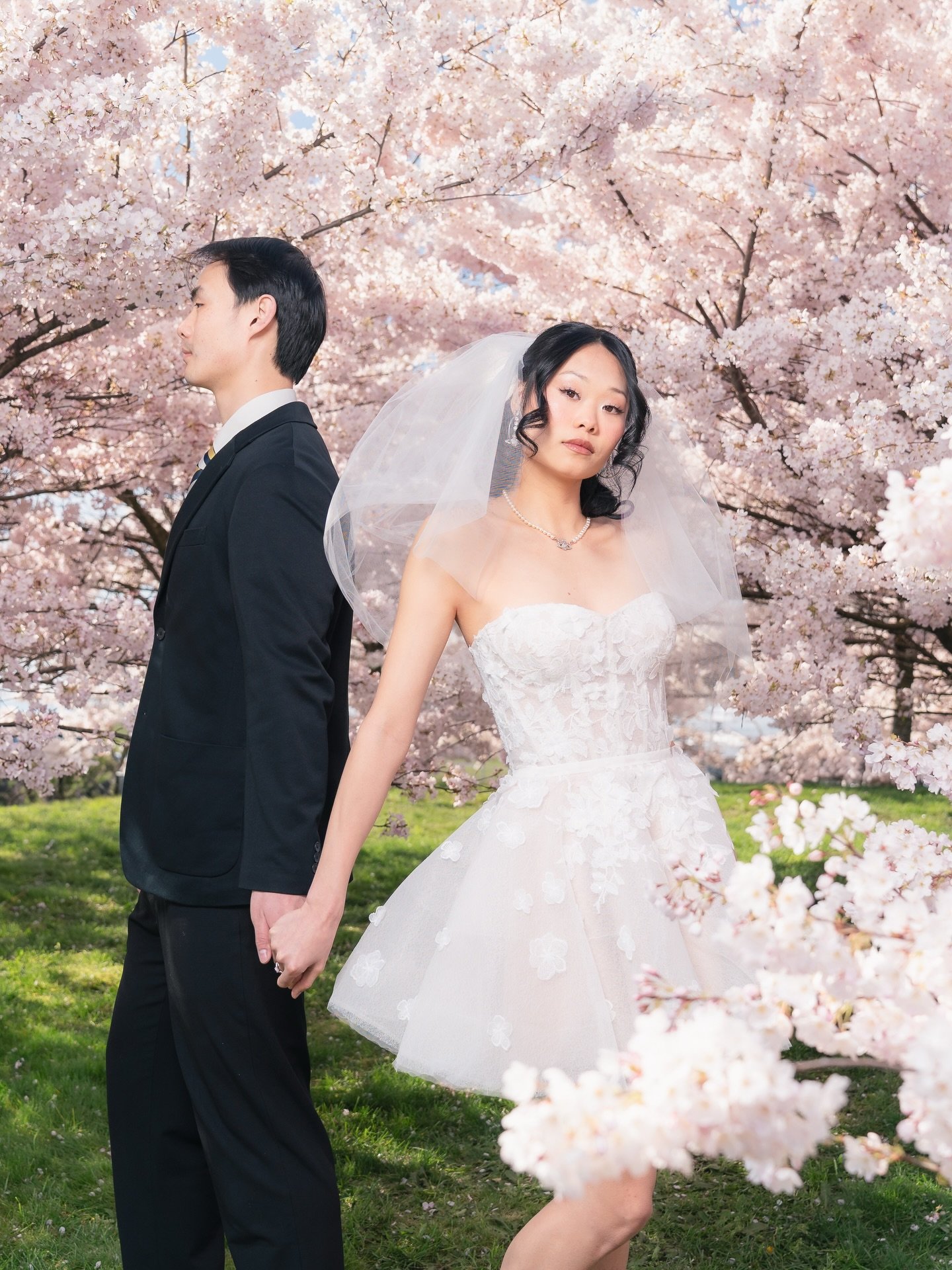They&rsquo;ve met a thousand times before, yet this time feels new, like they&rsquo;ve both changed just enough 🤍🌸

Couple: @cocohoneypei &amp; @aaronweigh 
Makeup artist &amp; hairstylist: @sarahbeauty_21 
Dress &amp; veil: @novellebridalvancouver