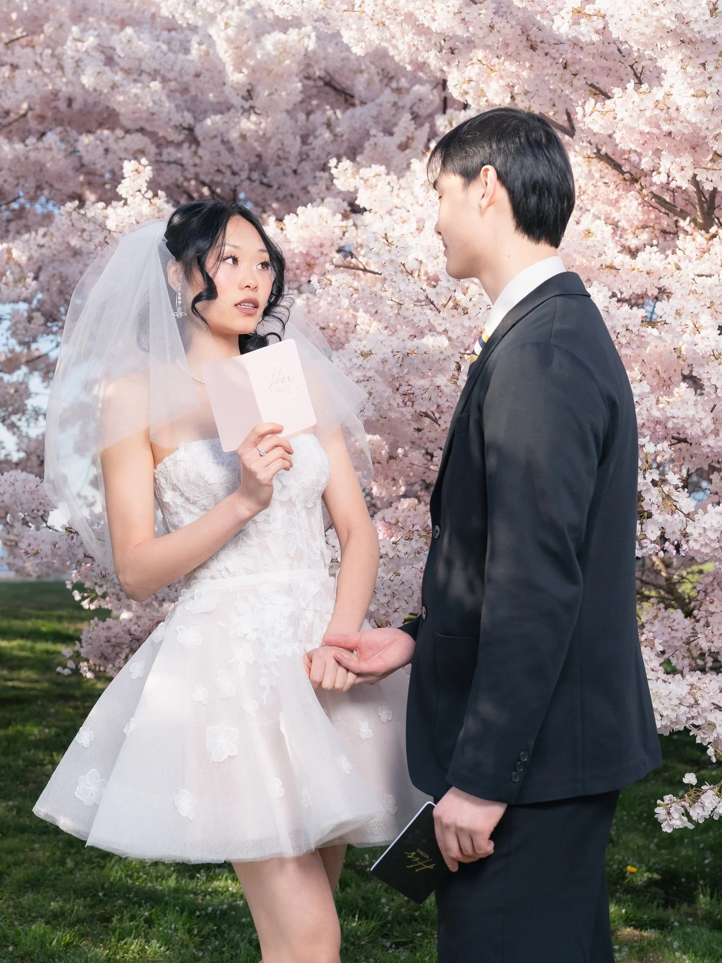 The words feel familiar, just spoken out loud now 💞🌸

Couple: @cocohoneypei &amp; @aaronweigh 
Makeup artist &amp; hairstylist: @sarahbeauty_21 
Dress &amp; veil: @novellebridalvancouver @novellebridal 
Flowers: @boho_florals.ca 
Photographer &amp;